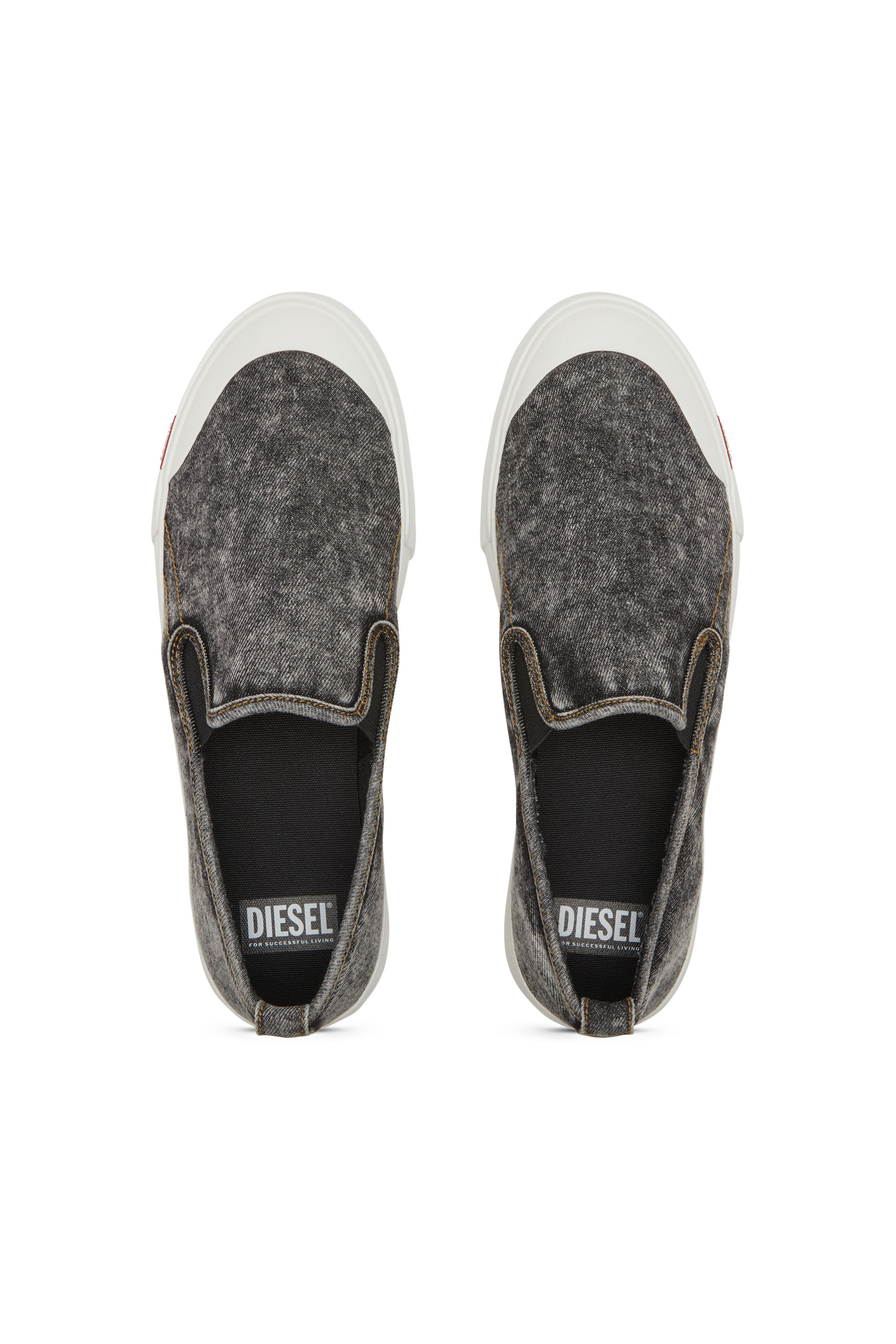 Diesel - S-ATHOS NMD SO, Herren Slip-on-Sneakers aus Denim in Schwarz - 6