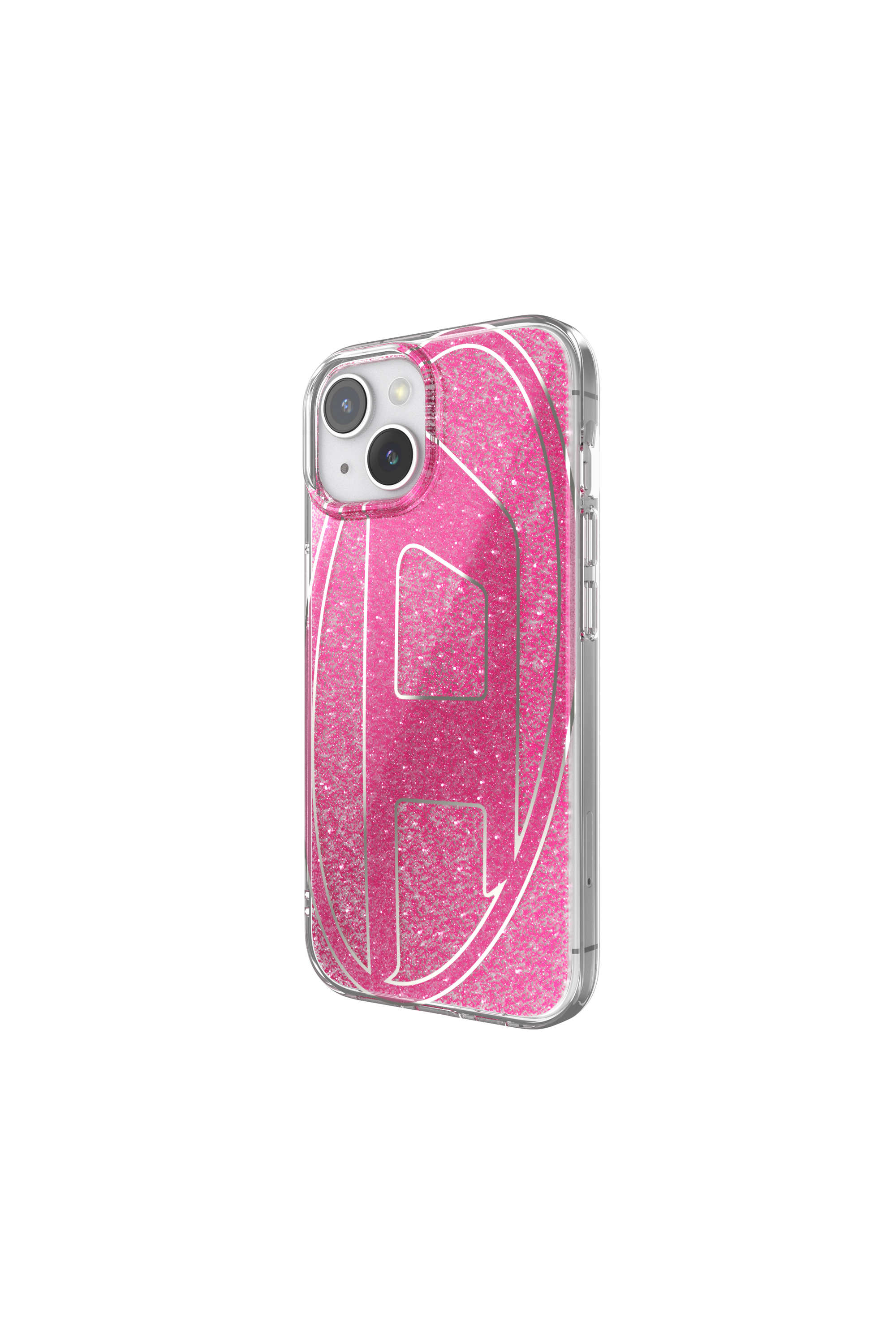 Diesel - 60035 AOP CASE, Unisex Glitter Case für iP 15 in Rosa - 4