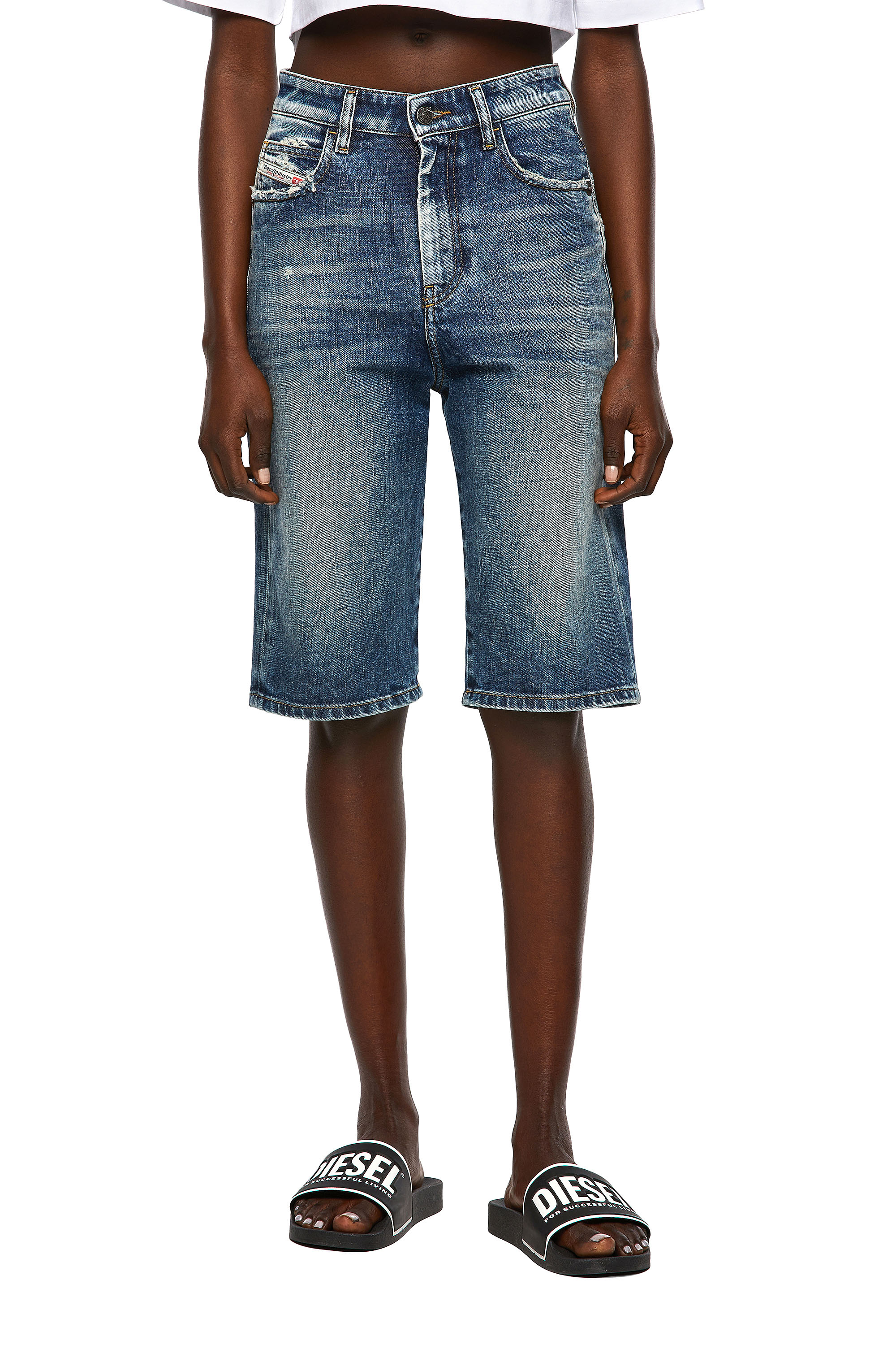 DE-LILY-SP, Mittelblau - Kurze Hosen