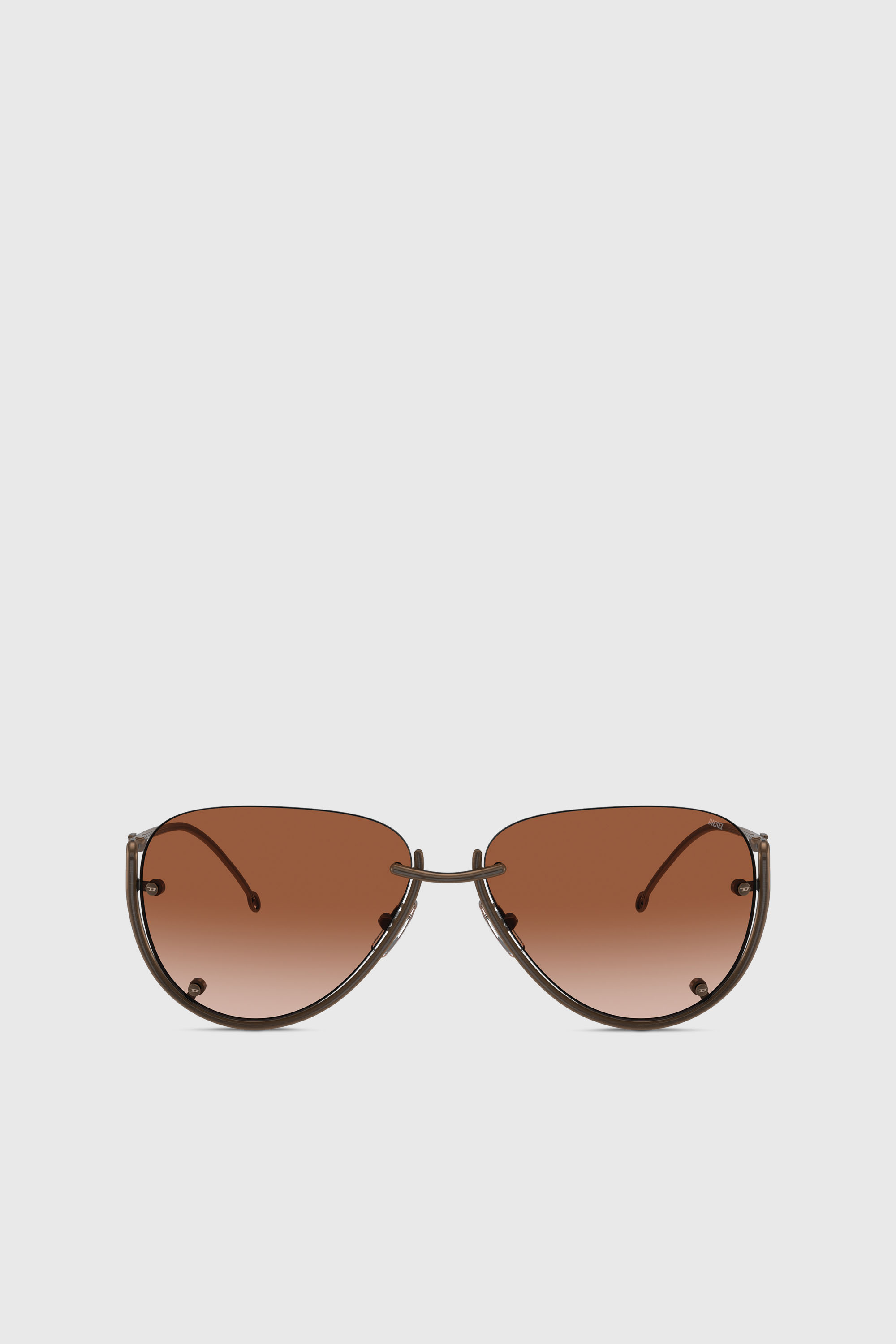 Diesel - 0DL1003, Unisex Brille in Pilotenform in Bronze - 1