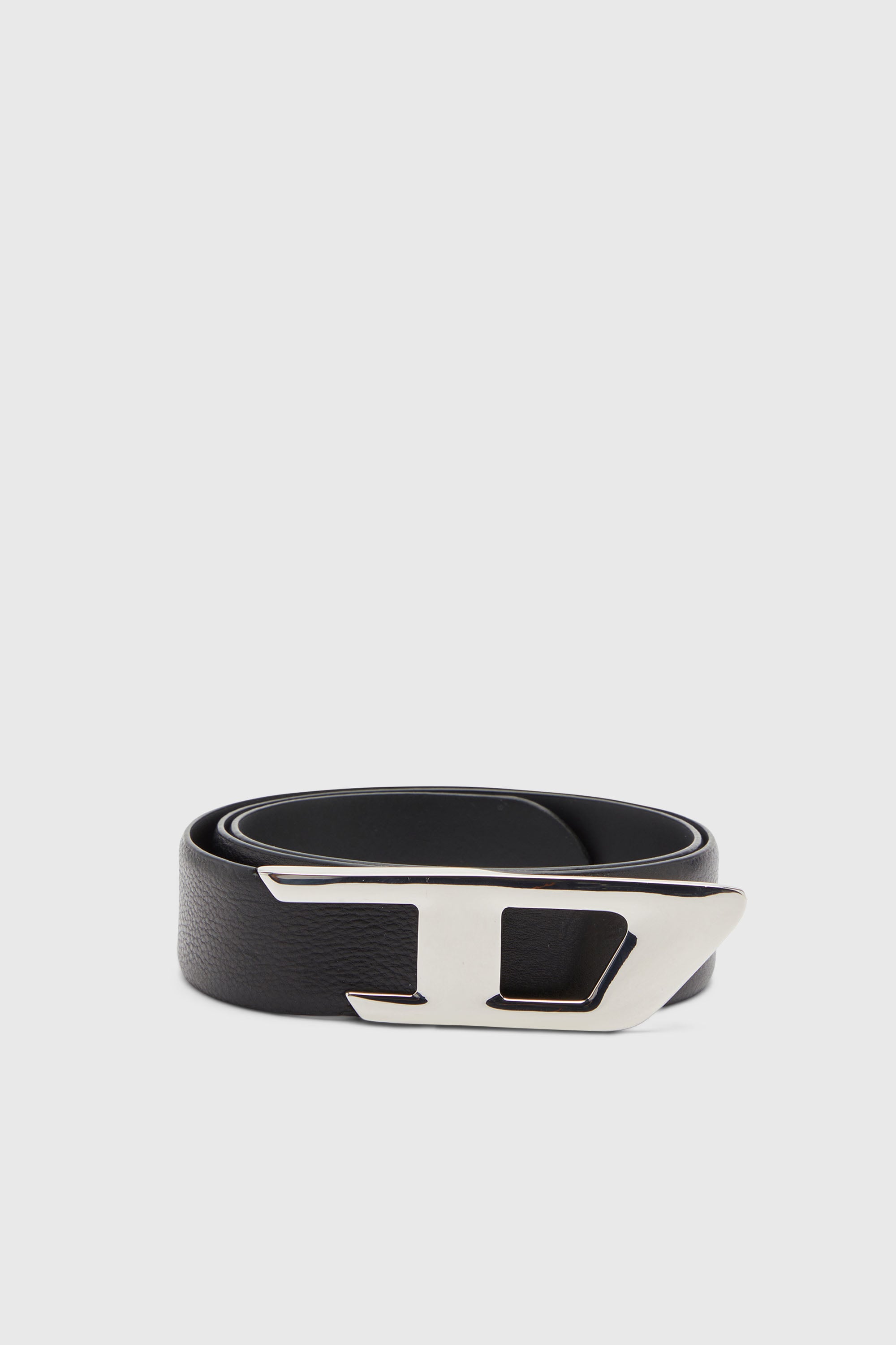 Diesel - B-D LOGO 2.0 40, Unisex 4 cm Lederg&uuml;rtel mit D-Schnalle in Schwarz - 1