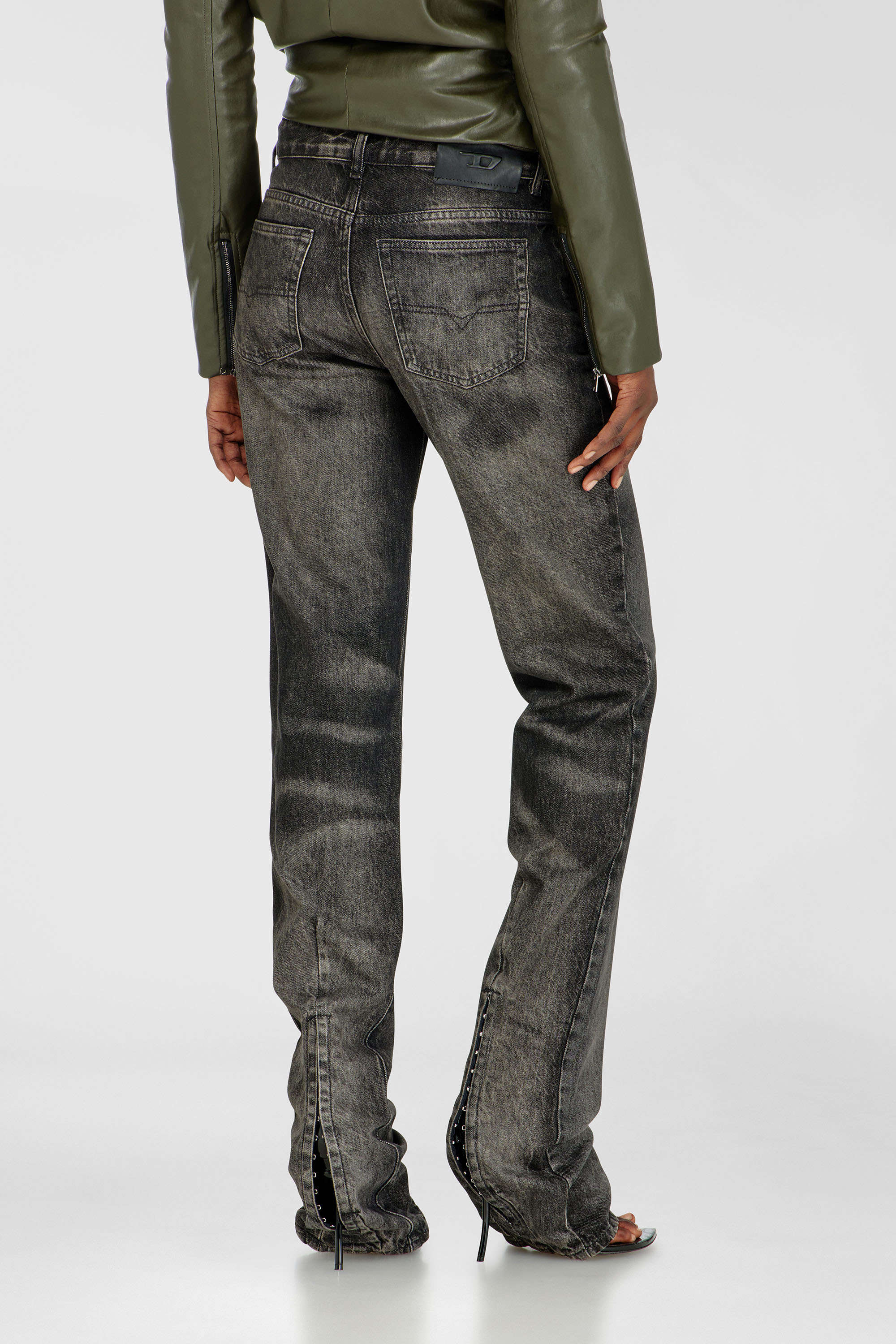 Diesel - Damen Regular Jeans D-Heel 09R33, Schwarz/Dunkelgrau - 5