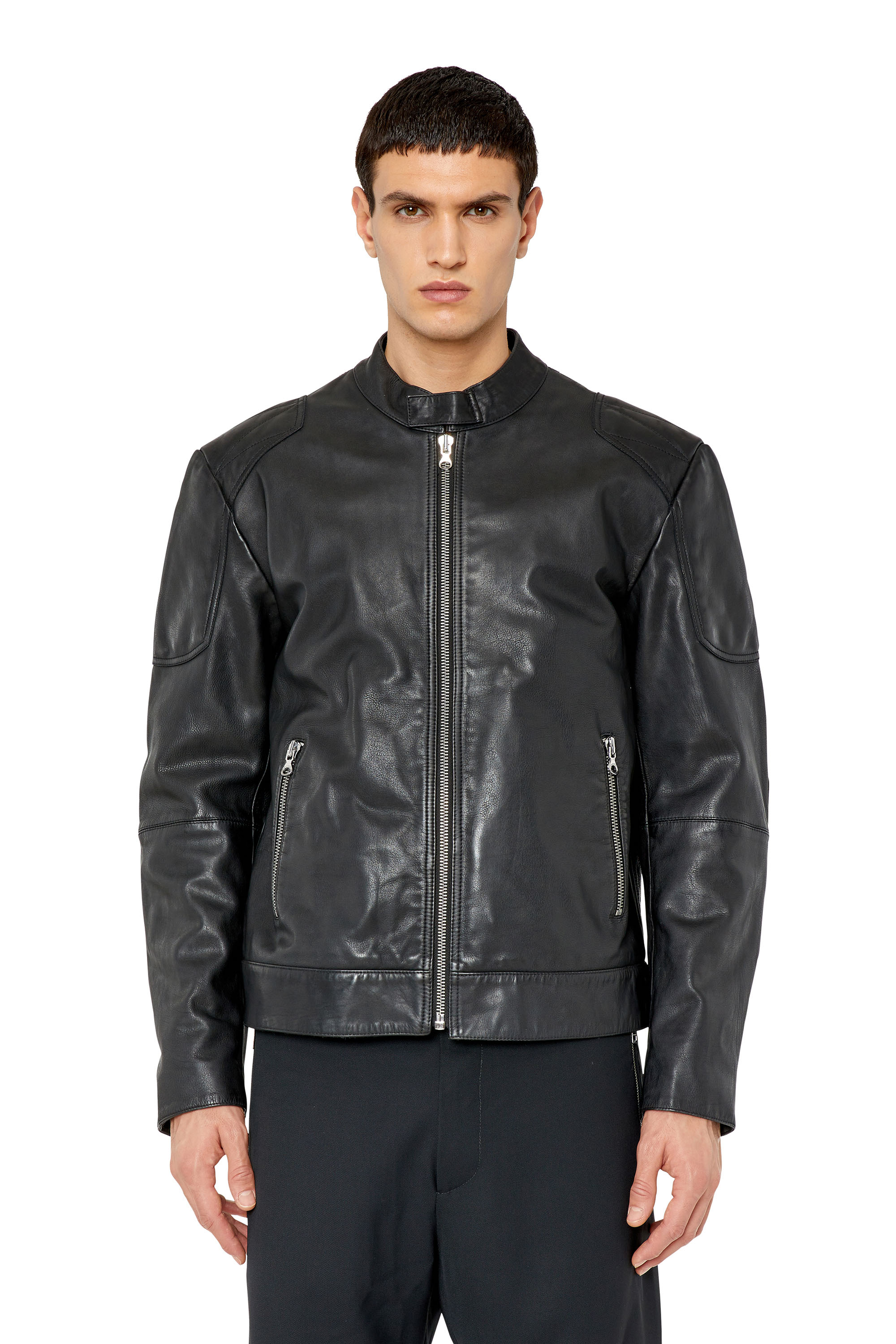 Farfetch Jungen Kleidung Jacken & Mäntel Jacken Lederjacken Leather-effect bomber jacket 
