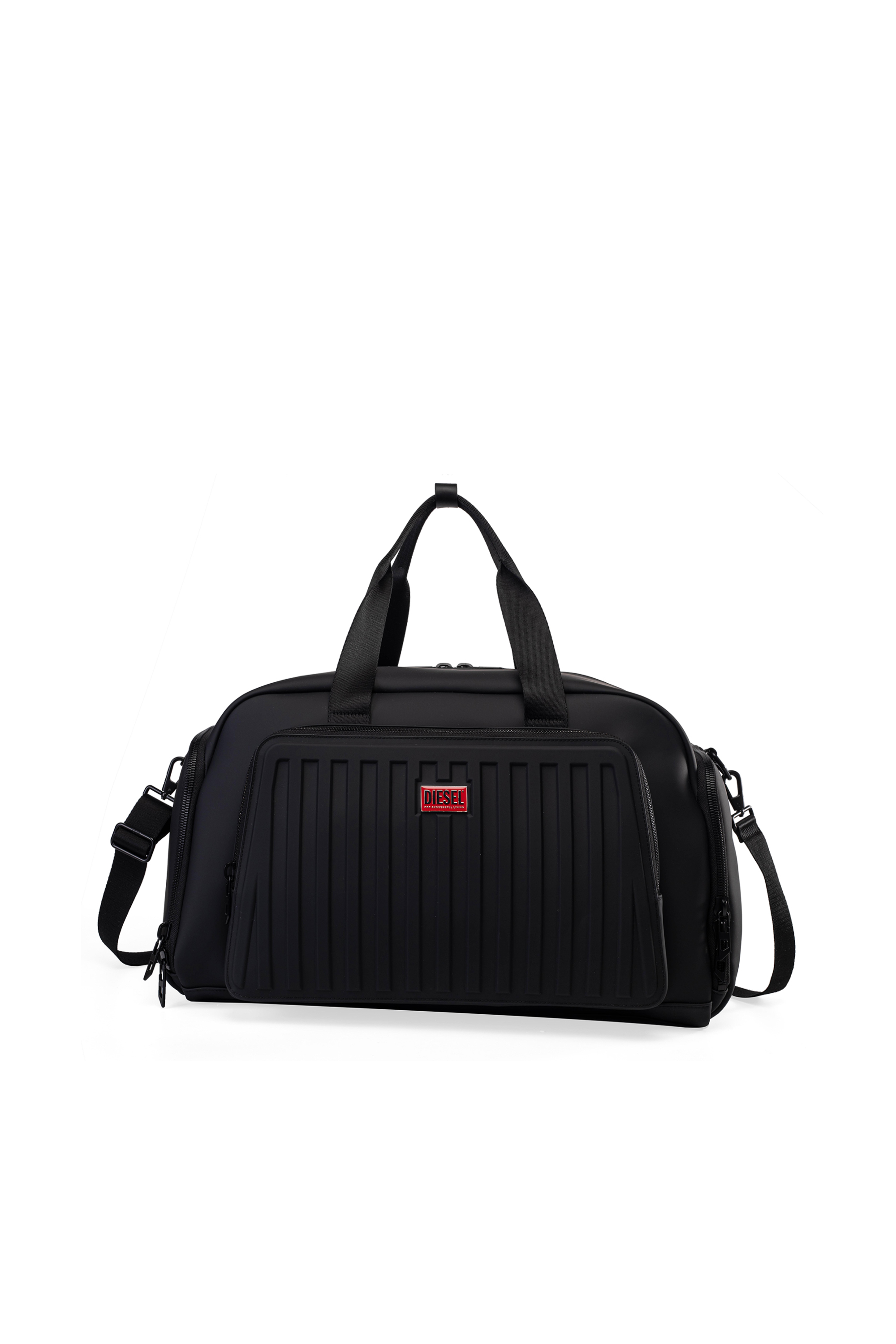 Diesel - DIESEL ALUMINUM DUFFLE- DSB004, Unisex Praktische Business-Weekendtasche in Schwarz - 1