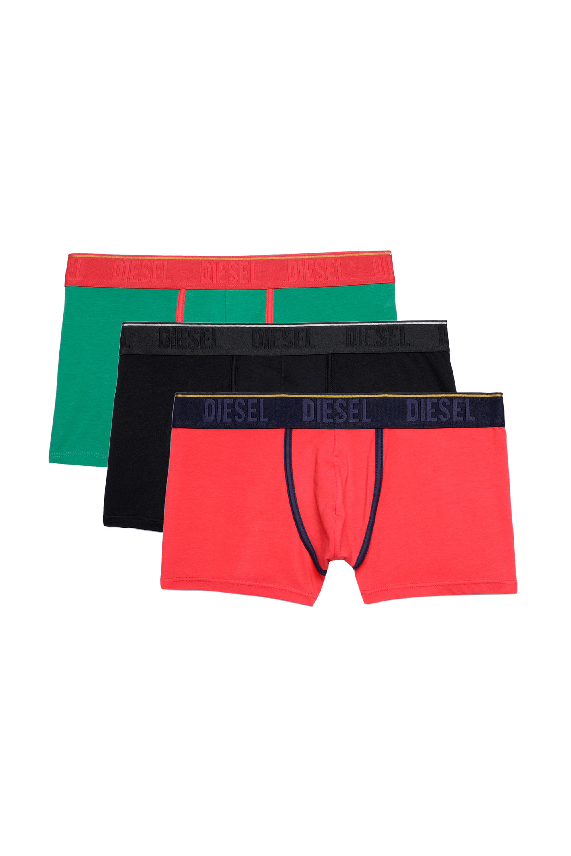 UMBX-DAMIENTHREEPACK, Rot/Grün - Boxershorts