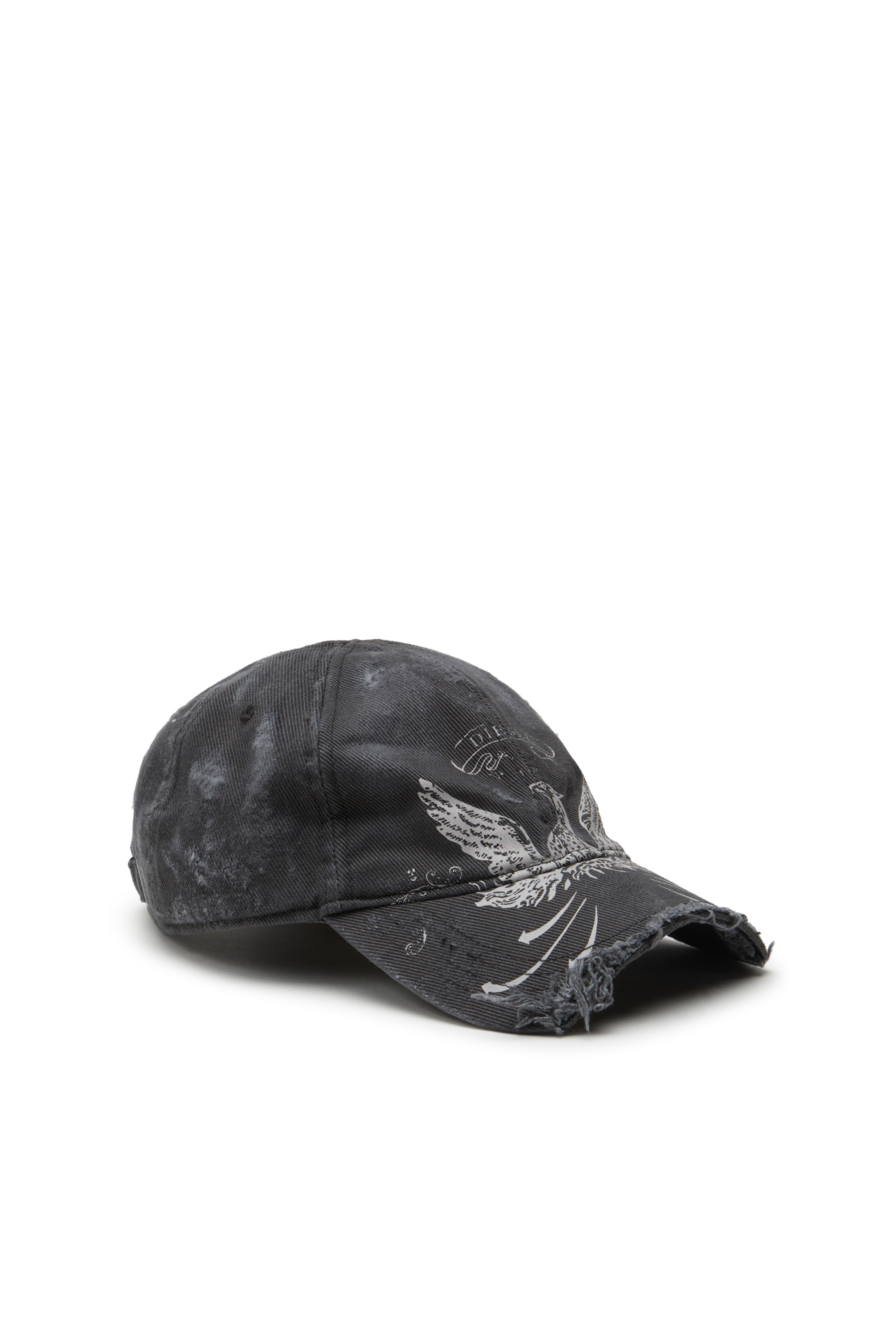 Diesel - C-FENIX, Herren Vielgetragene Basecap mit Phoenix-Print in Schwarz - 1