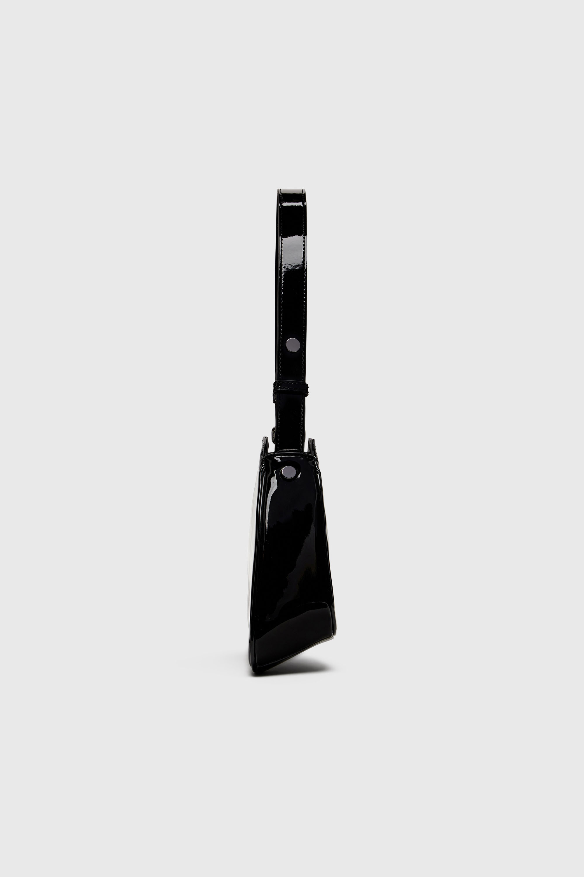 Diesel - PLAY SHOULDER, Damen Play-Gl&auml;nzende Schultertasche in Schwarz - 5