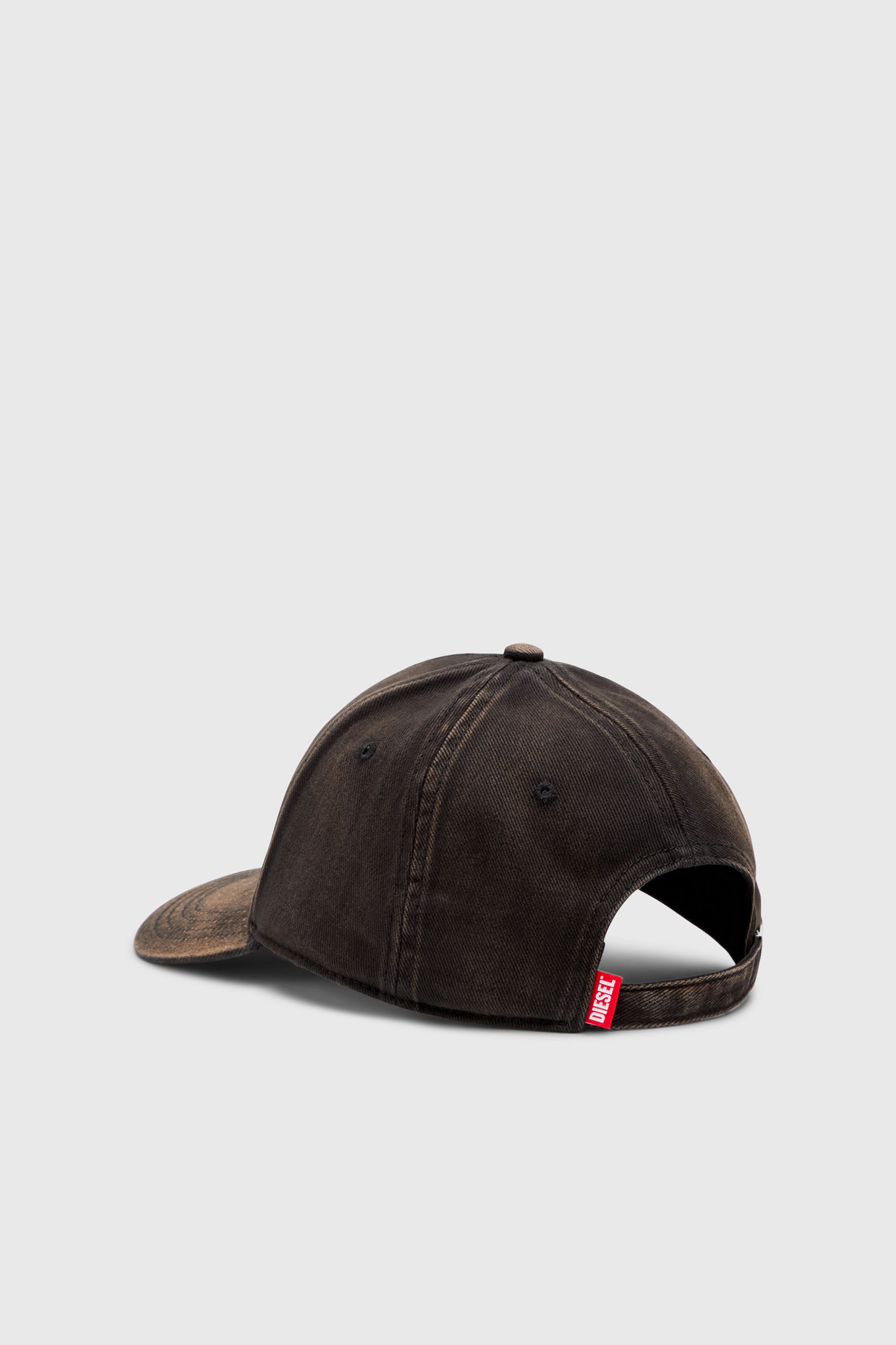 Diesel - C-RUN-WASH, Herren Basecap aus gewaschenem Baumwolltwill in Schwarz - 2