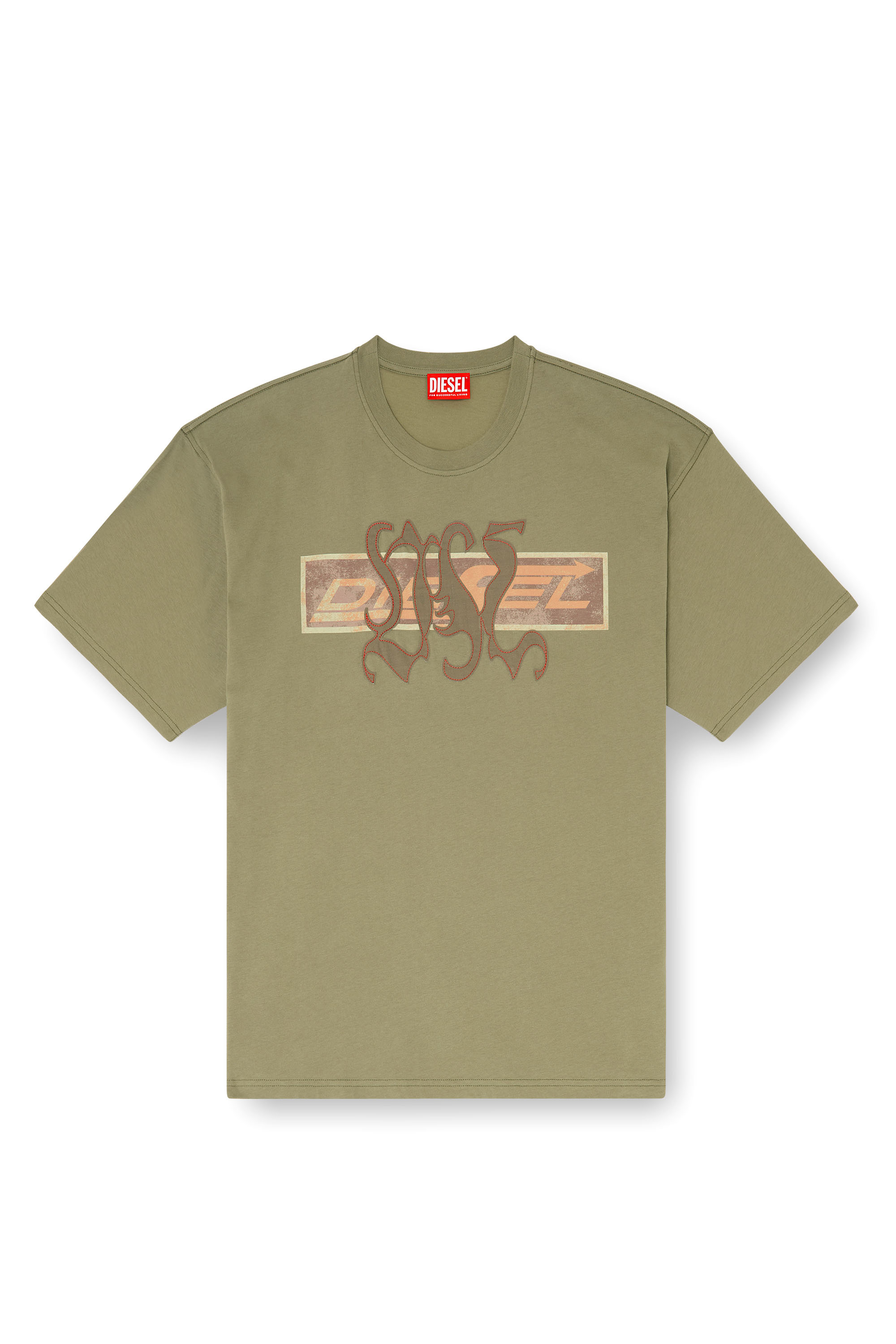 Diesel - T-BOXT-AA17, Herren T-shirt mit printed Graphic und patches in null - 3