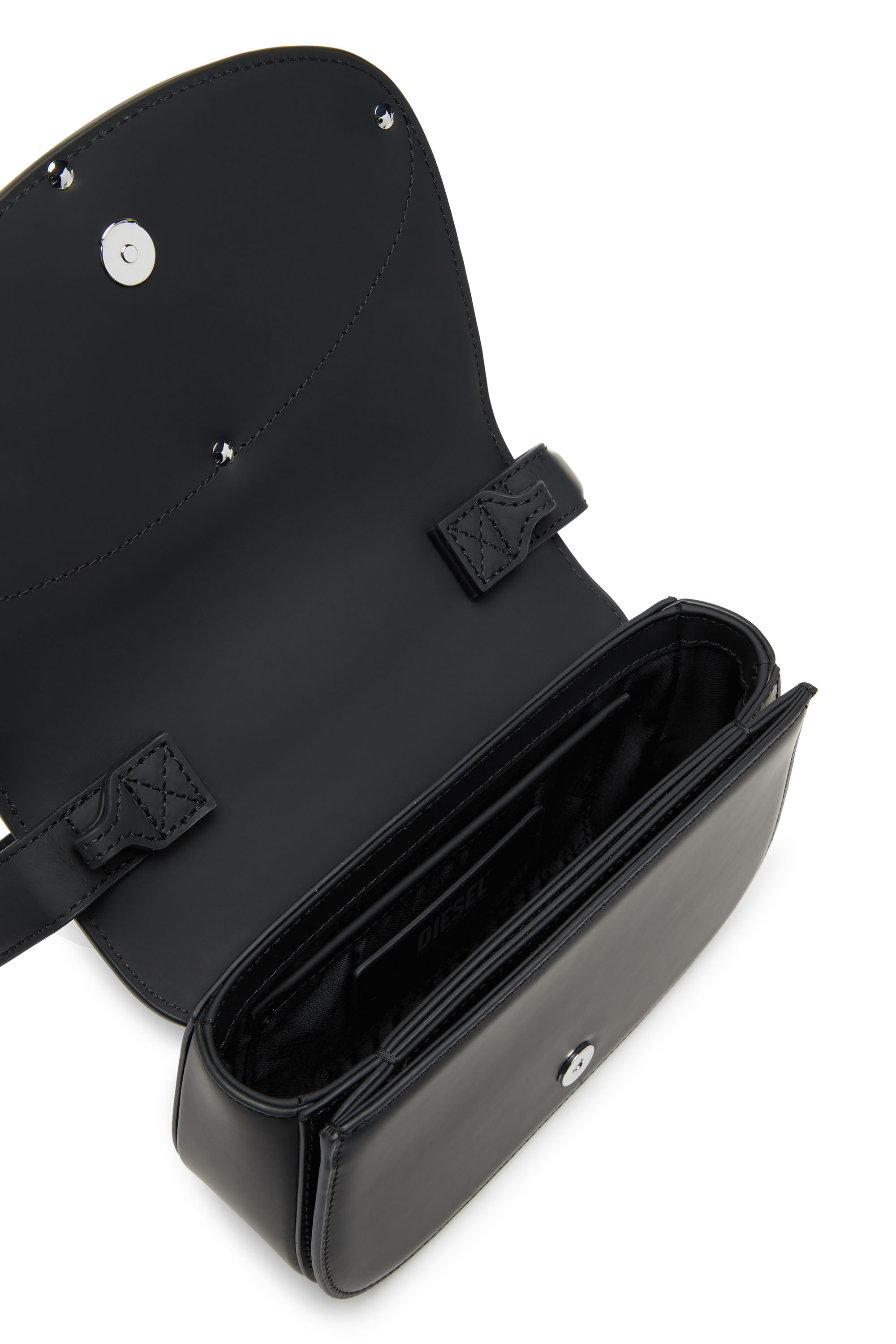 Diesel - 1DR, Damen 1DR-Ikonische Schultertasche aus mattem Leder in Schwarz - 4