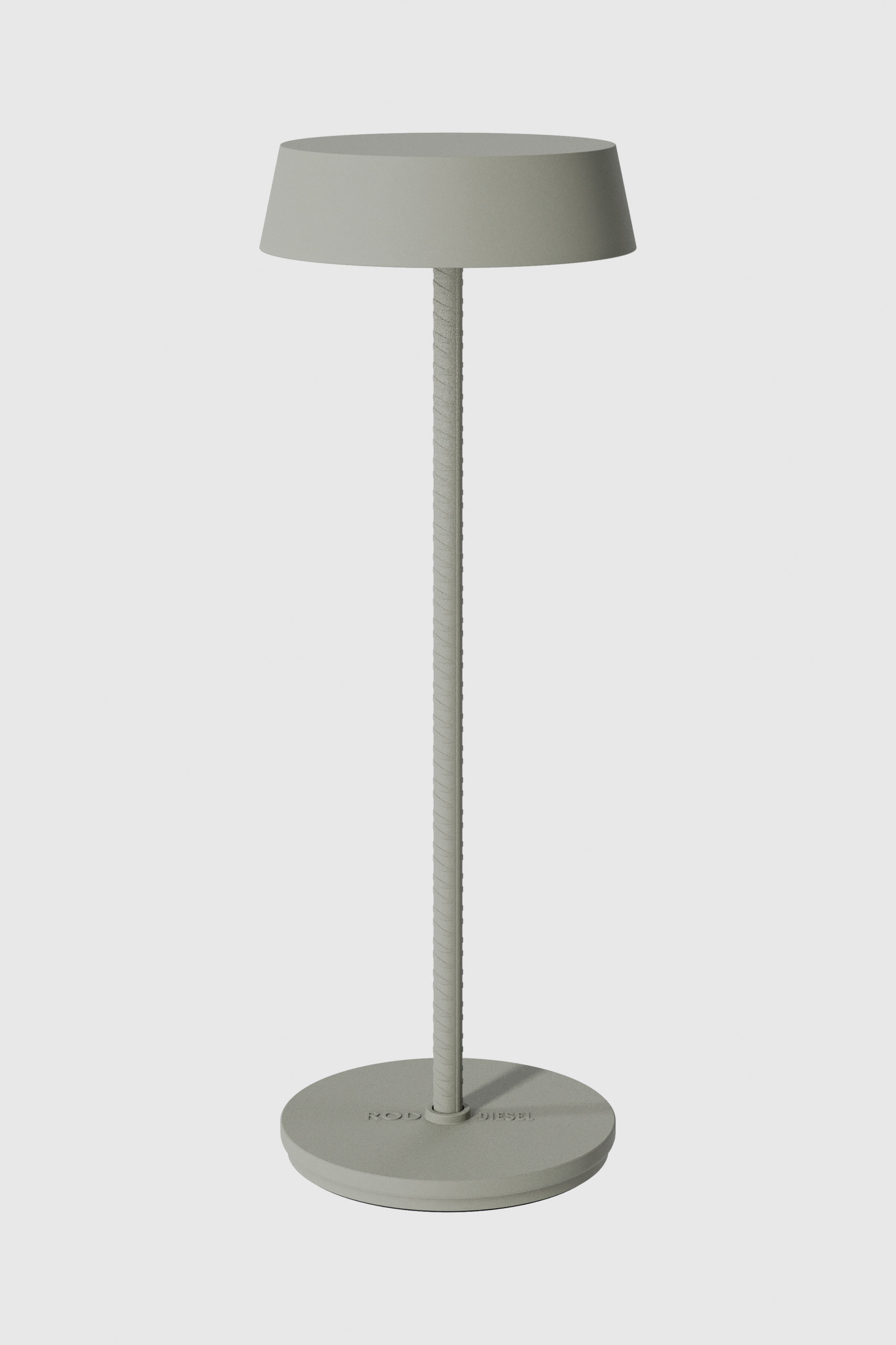 Diesel - 51181 9230 ROD CORDLESS TABLE LAMP MOSS, Unisex Tragbare und wiederaufladbare Lampe in Grau - 1