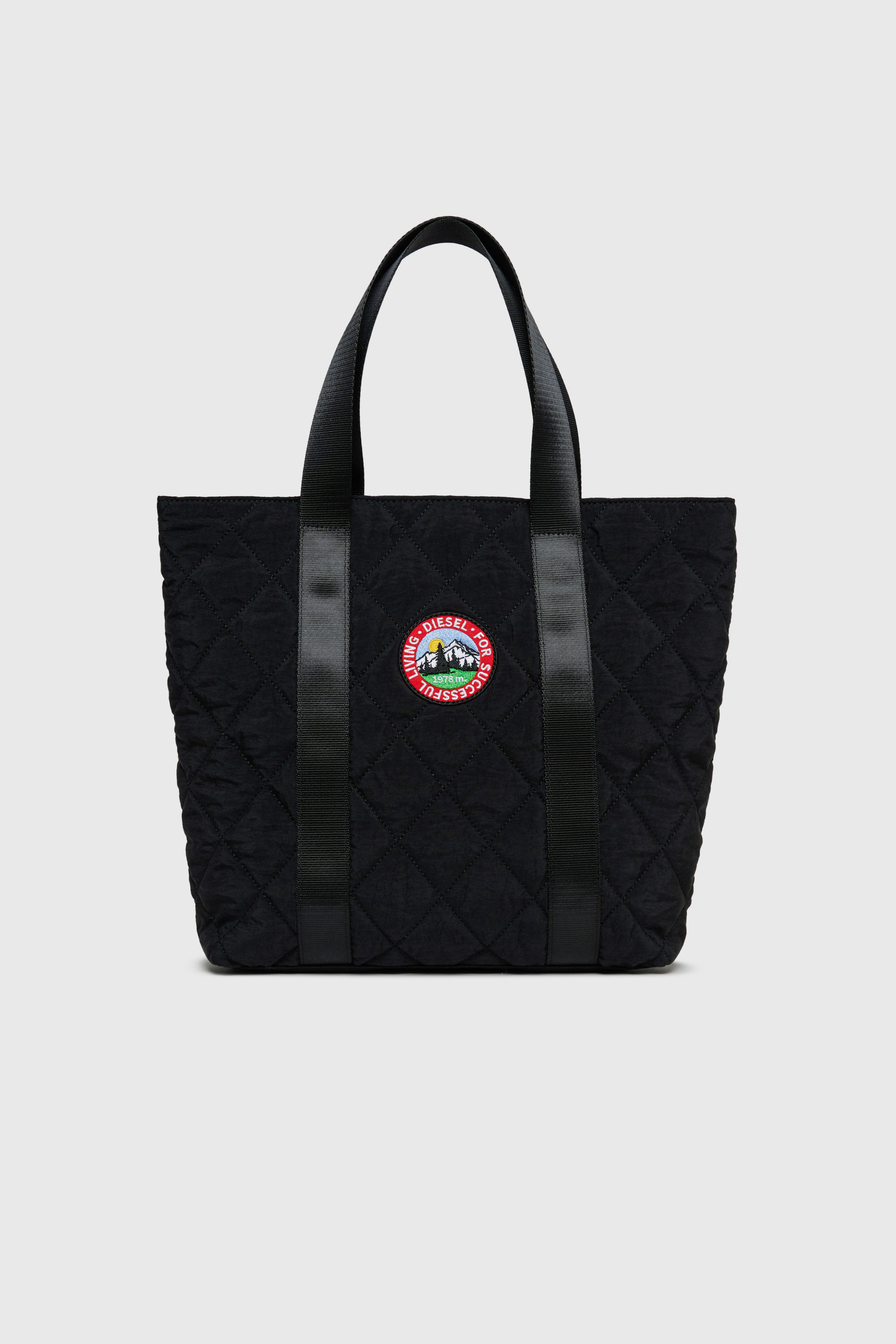 Diesel - WMONTY, Damen WMONTY - Tote bag aus gestepptem Nylon in Schwarz - 1