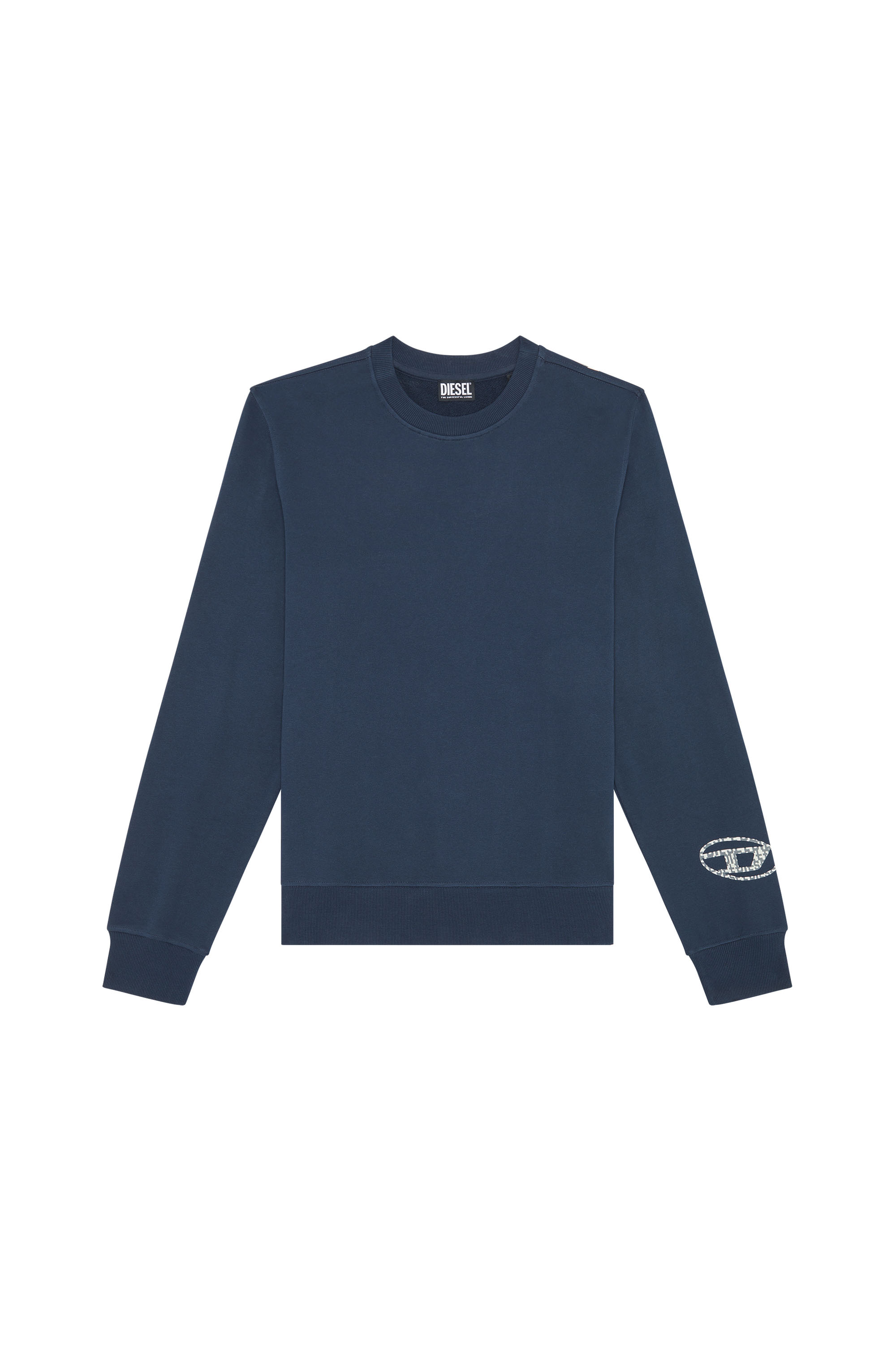 Herren Bekleidung Pullover und Strickware Rundhals Pullover DIESEL Andere materialien sweatshirt in Blau für Herren 