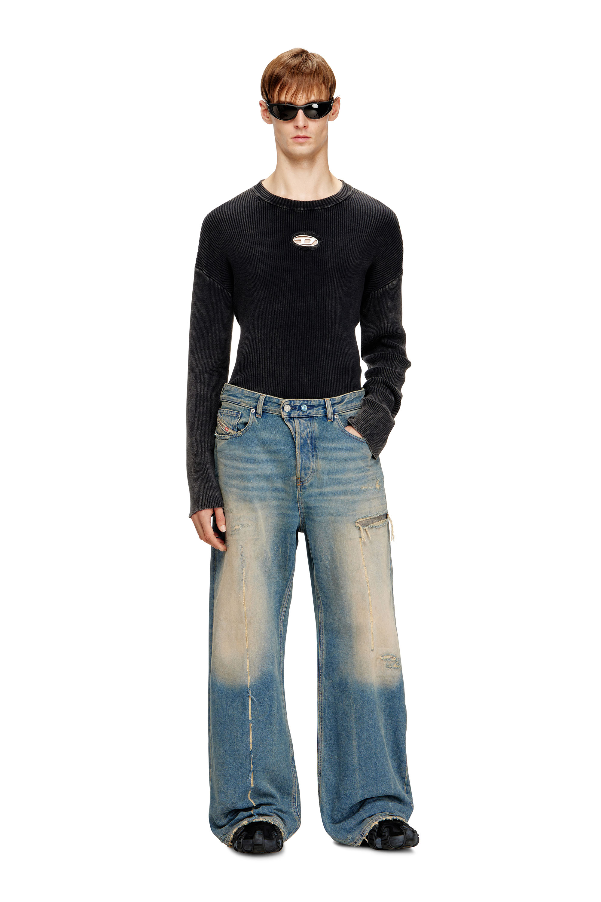 Diesel - Damen Relaxed Jeans 1996 D-Sire 09N29, Mittelblau - 4