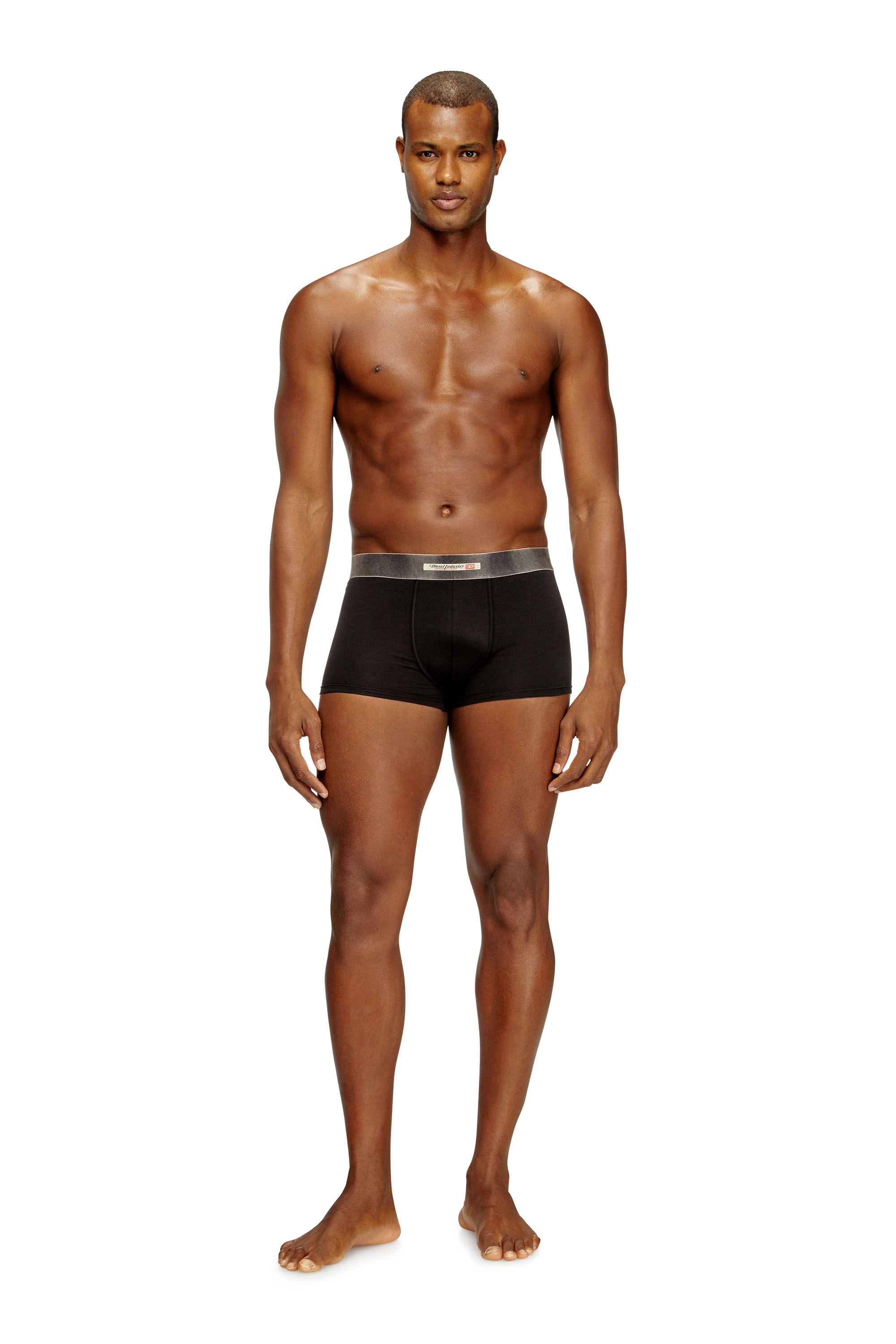 Diesel - DAMIEN-DNM-3PACK, Herren 3er-Pack Boxershorts aus Stretch-Baumwolle mit Satinbund in Schwarz - 1