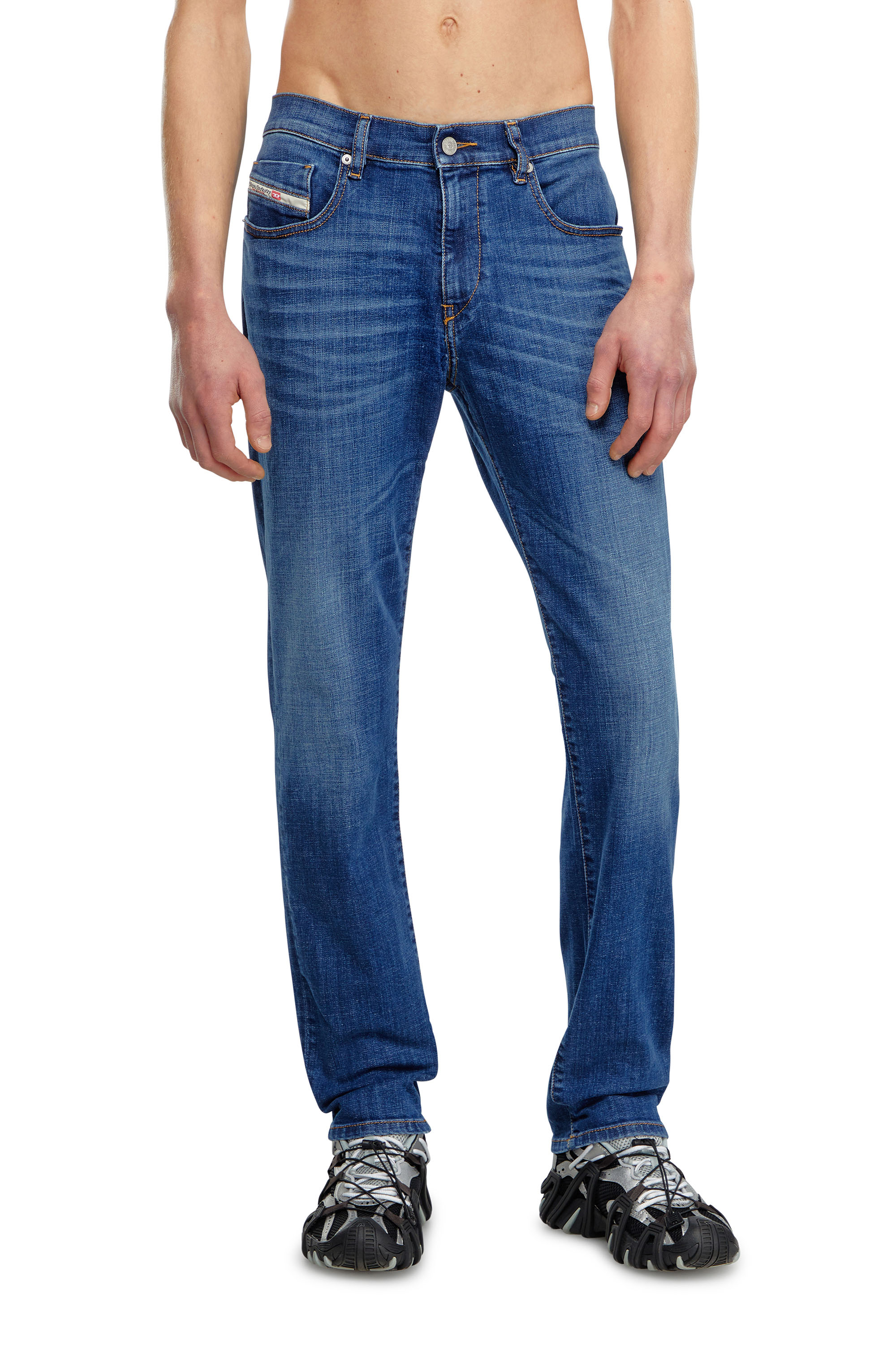 Diesel - Slim Jeans 2019 D-Strukt 09K04, Mittelblau - Image 1