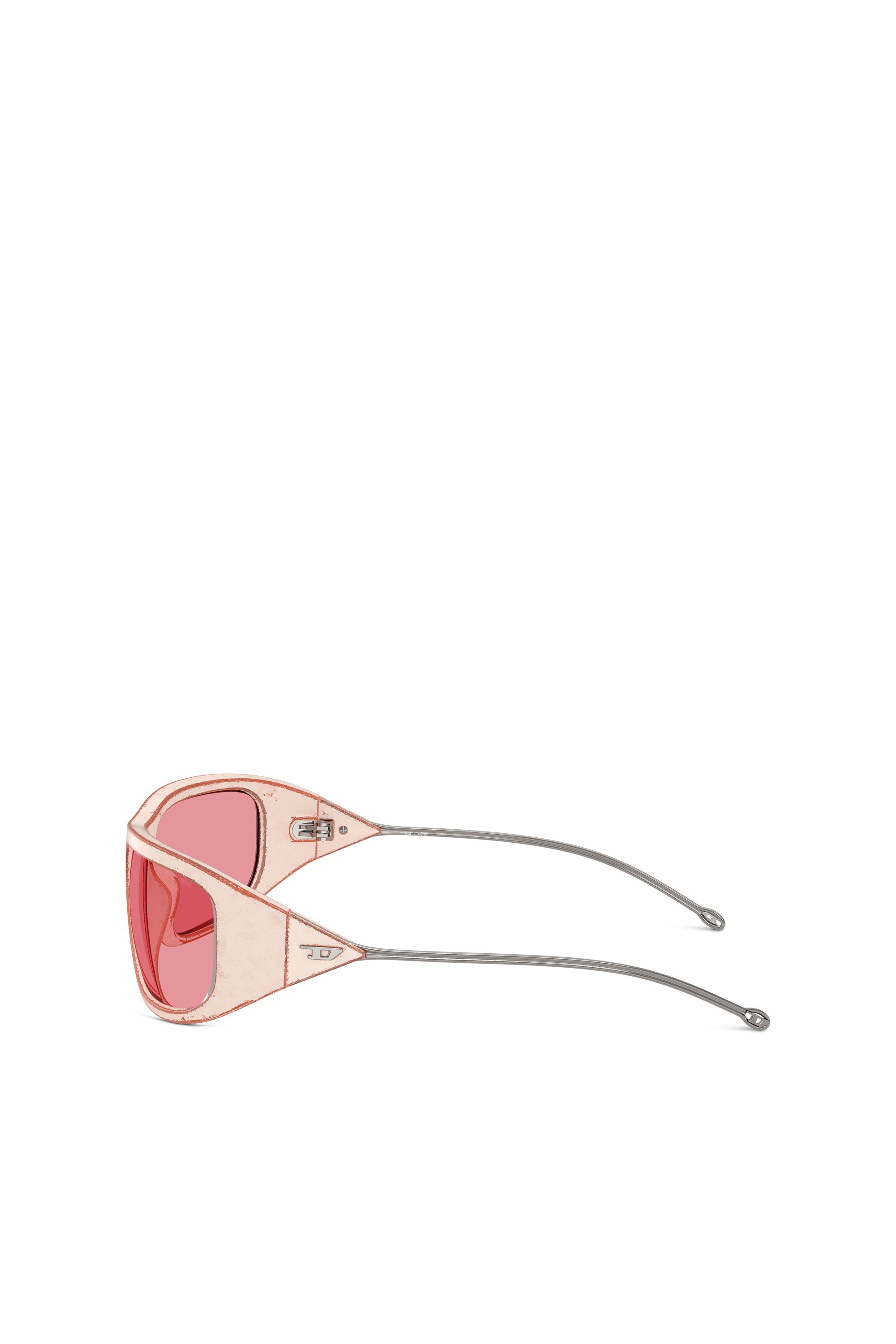 Diesel - 0DL3001 SIZE 61, Unisex Wraparound-Stil Brille in Rosa - 2