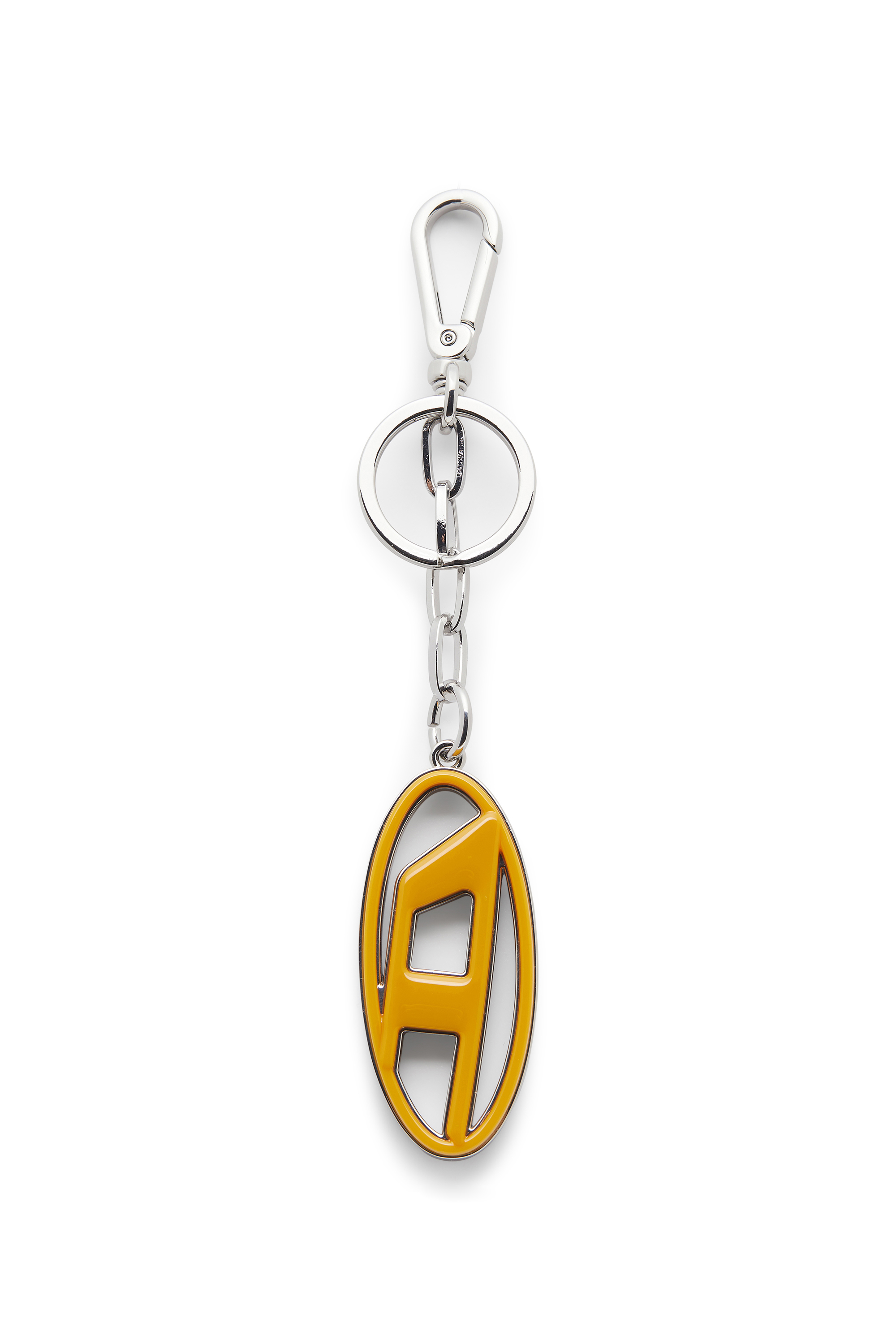 Diesel - CAGE-D LAYER, Herren Oval D-Schl&uuml;sselring aus Metall und Harz in Orange/Schwarz - 1