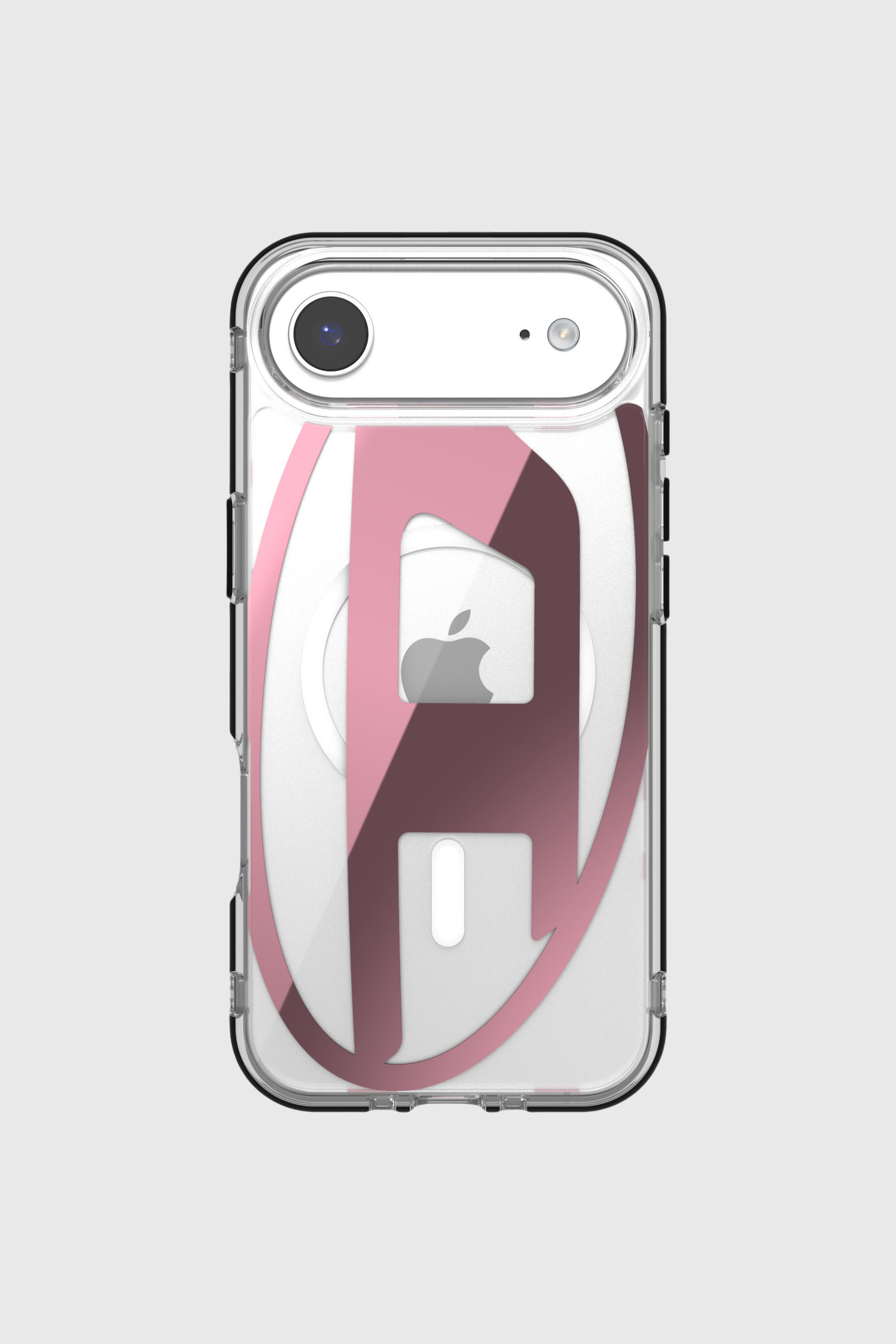 Diesel - 60420 AOP CASE, Unisex Oval D Metallic-H&uuml;lle mit Magsafe f&uuml;r iPhone 17 Air in Rosa - 2
