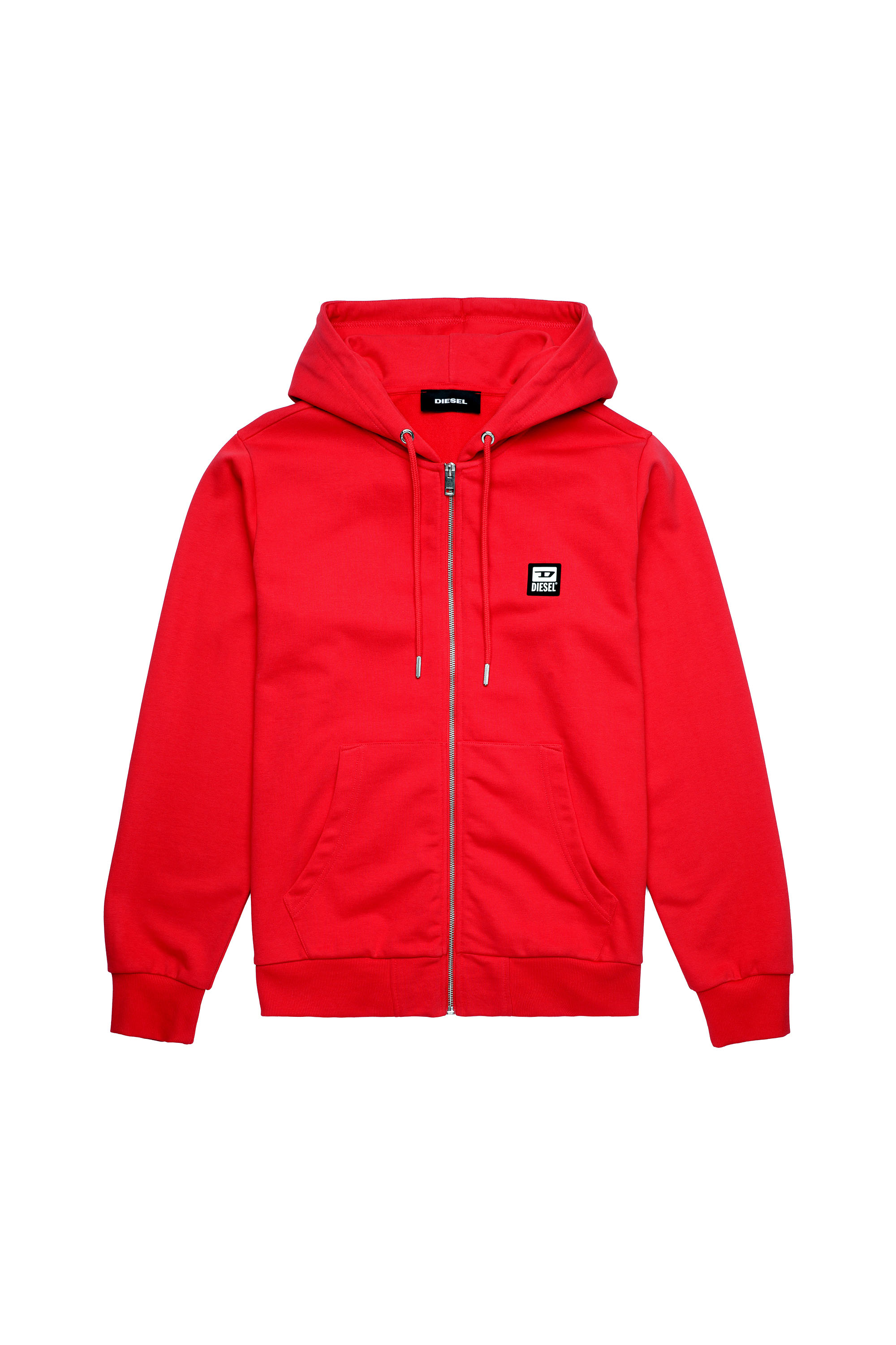 S-GIRK-HOOD-ZIP-K1, Rot - Sweatshirts