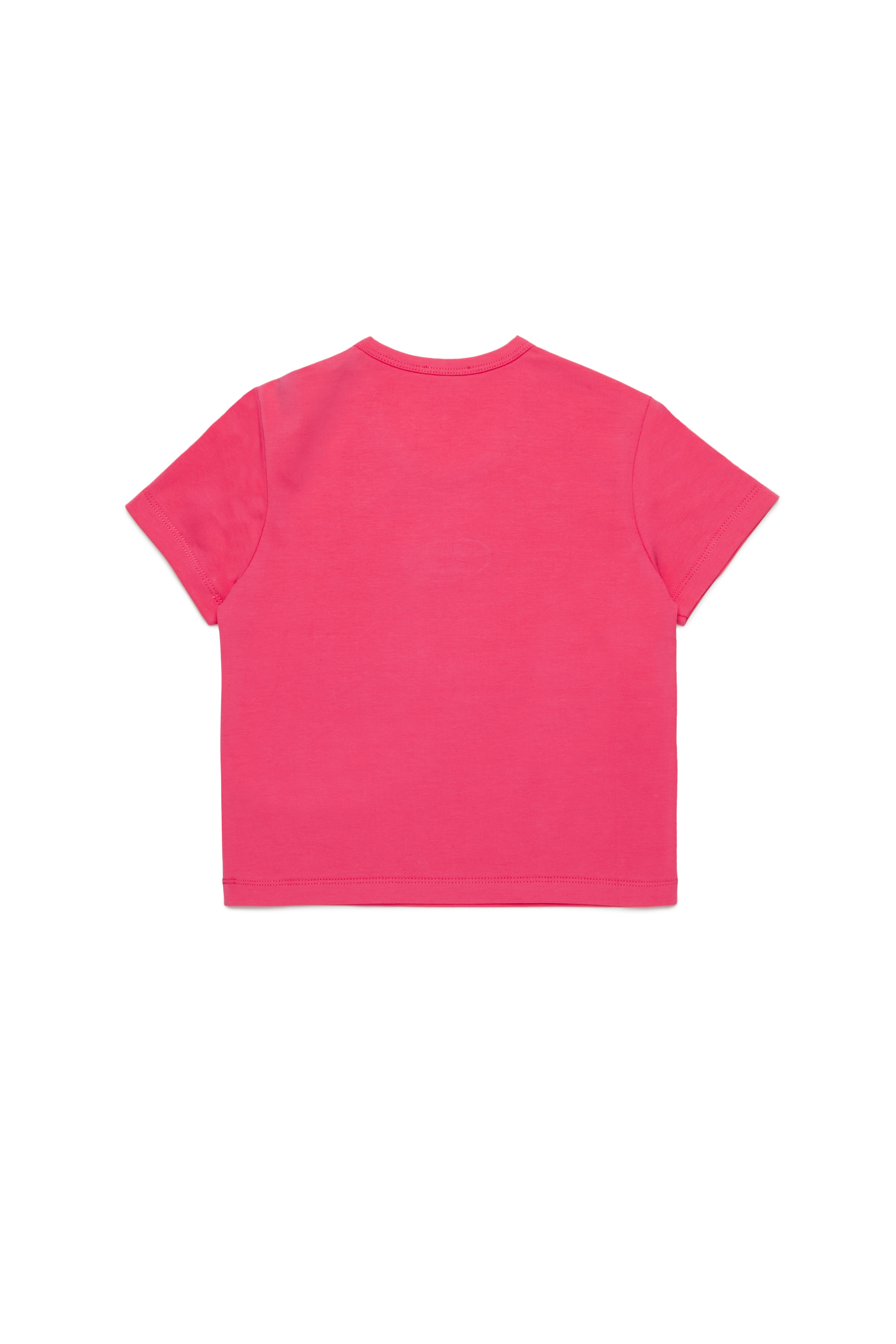 Diesel - TANGIEX, Damen T-Shirt mit farblich abgestimmter Oval D-Stickerei in Rosa - Image 2