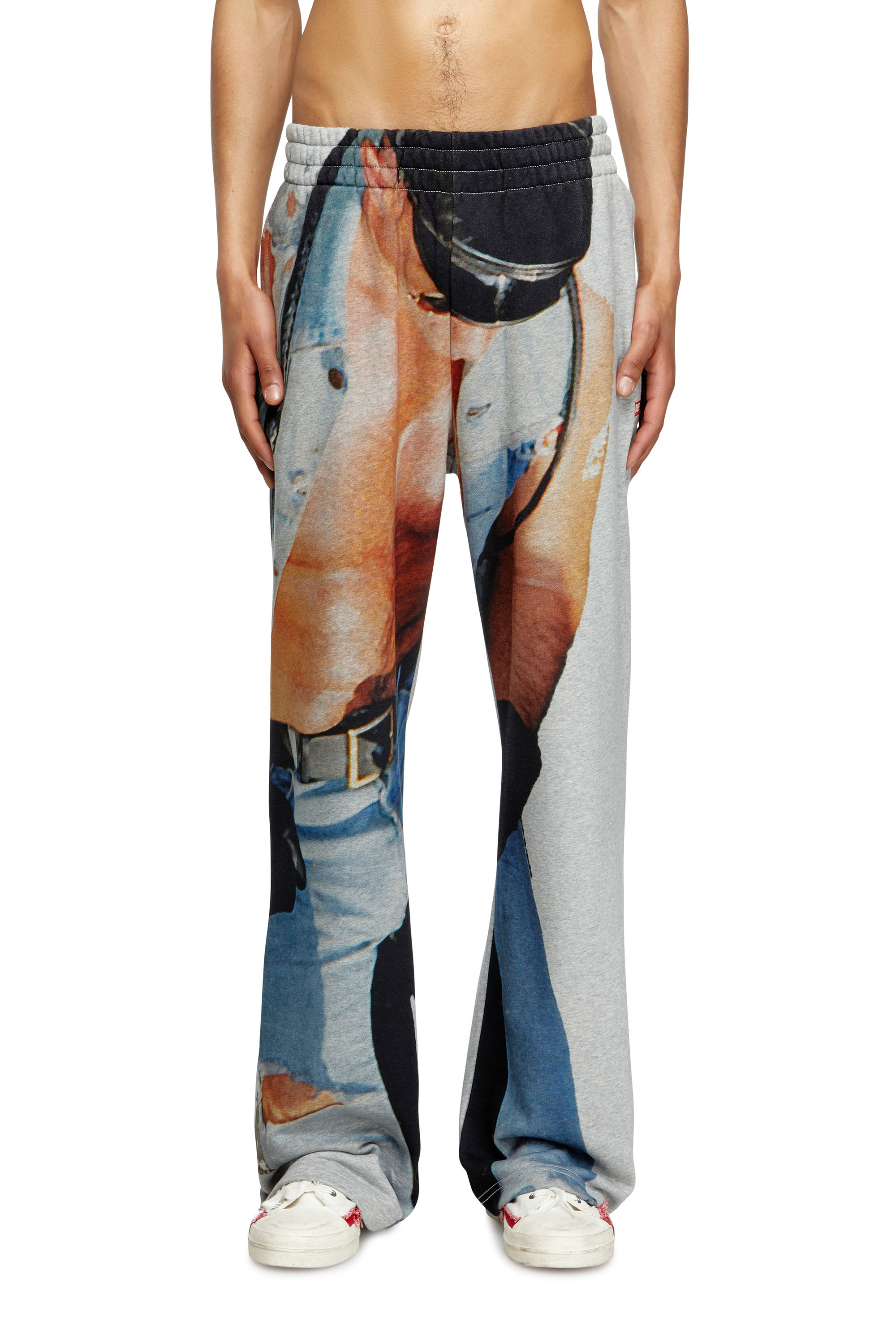 Diesel - PR-P-MARTAINS-TOM25, Unisex Sweathose mit Grafik-Print in Grau - 3