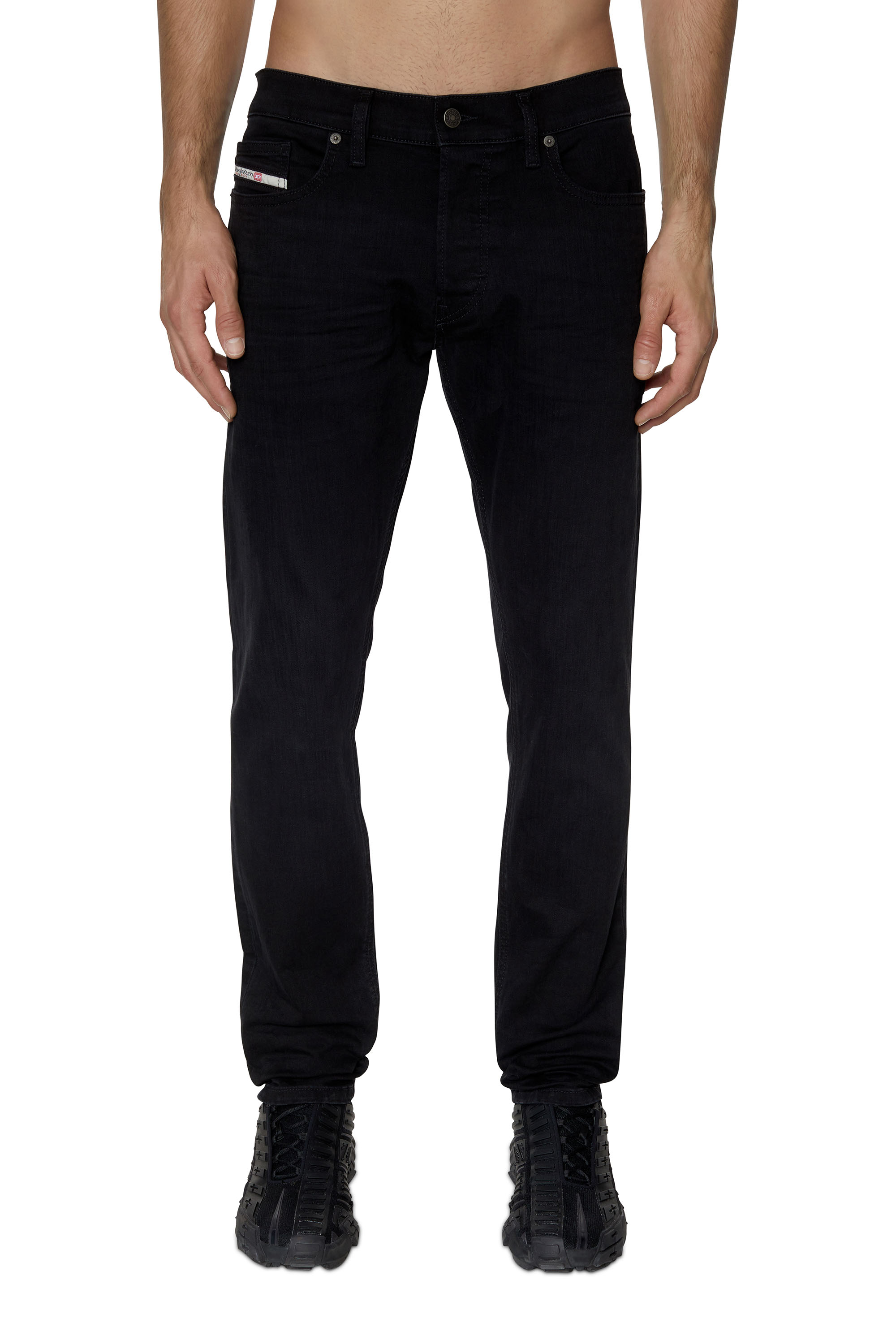 Diesel - D-Luster 0ELAY Slim Jeans, Schwarz/Dunkelgrau - Image 1