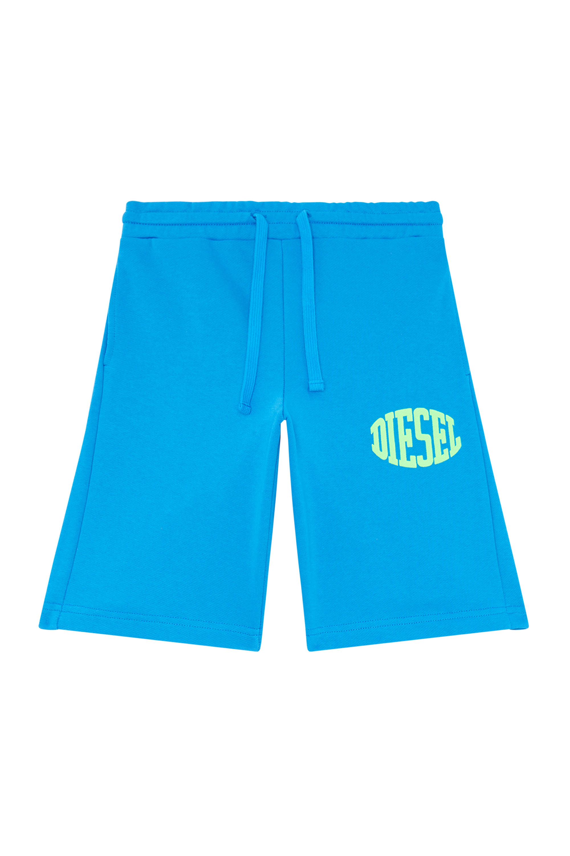 Diesel - PBOL, Man Sweat shorts with Diesel lettering in Blue - Image 1
