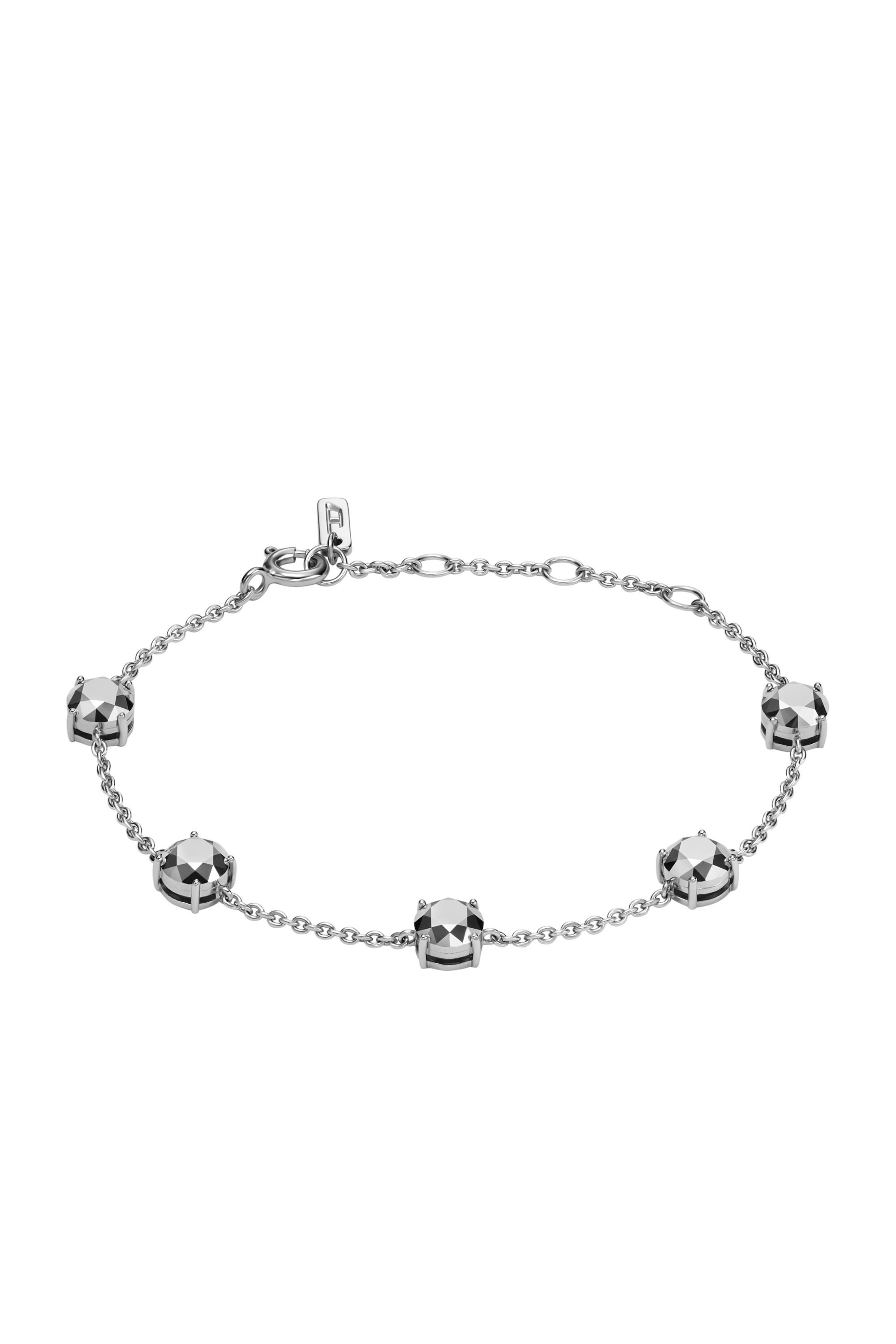 Diesel - DL1358040 STERLING SILVER JEWEL, Unisex's Sterling Silver Chain Bracelet in Silver - 1