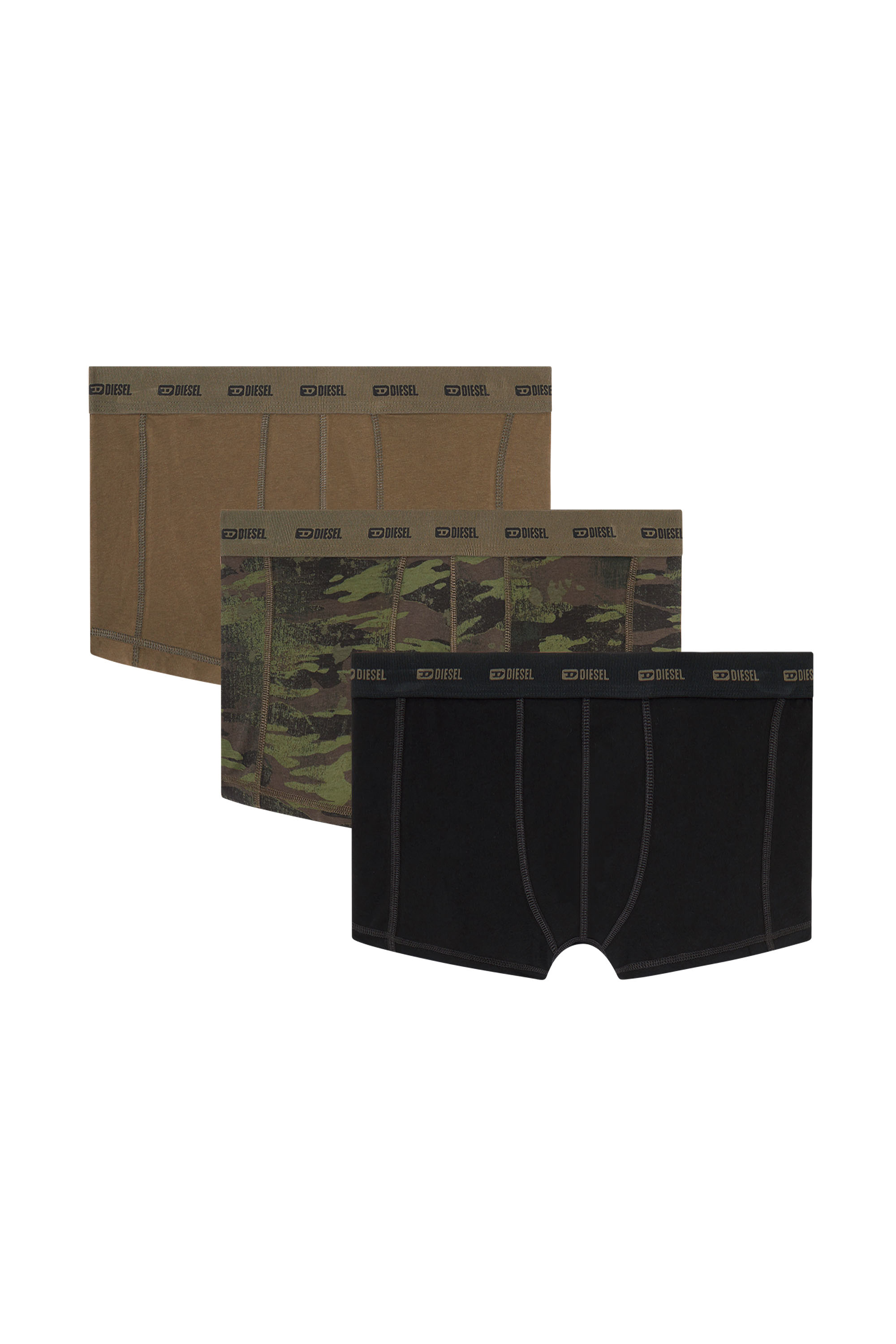 Diesel - DAMIEN-UTLT-3PACK, Herren Einfarbige und Camouflage Retropants im Dreierpack in null - 2
