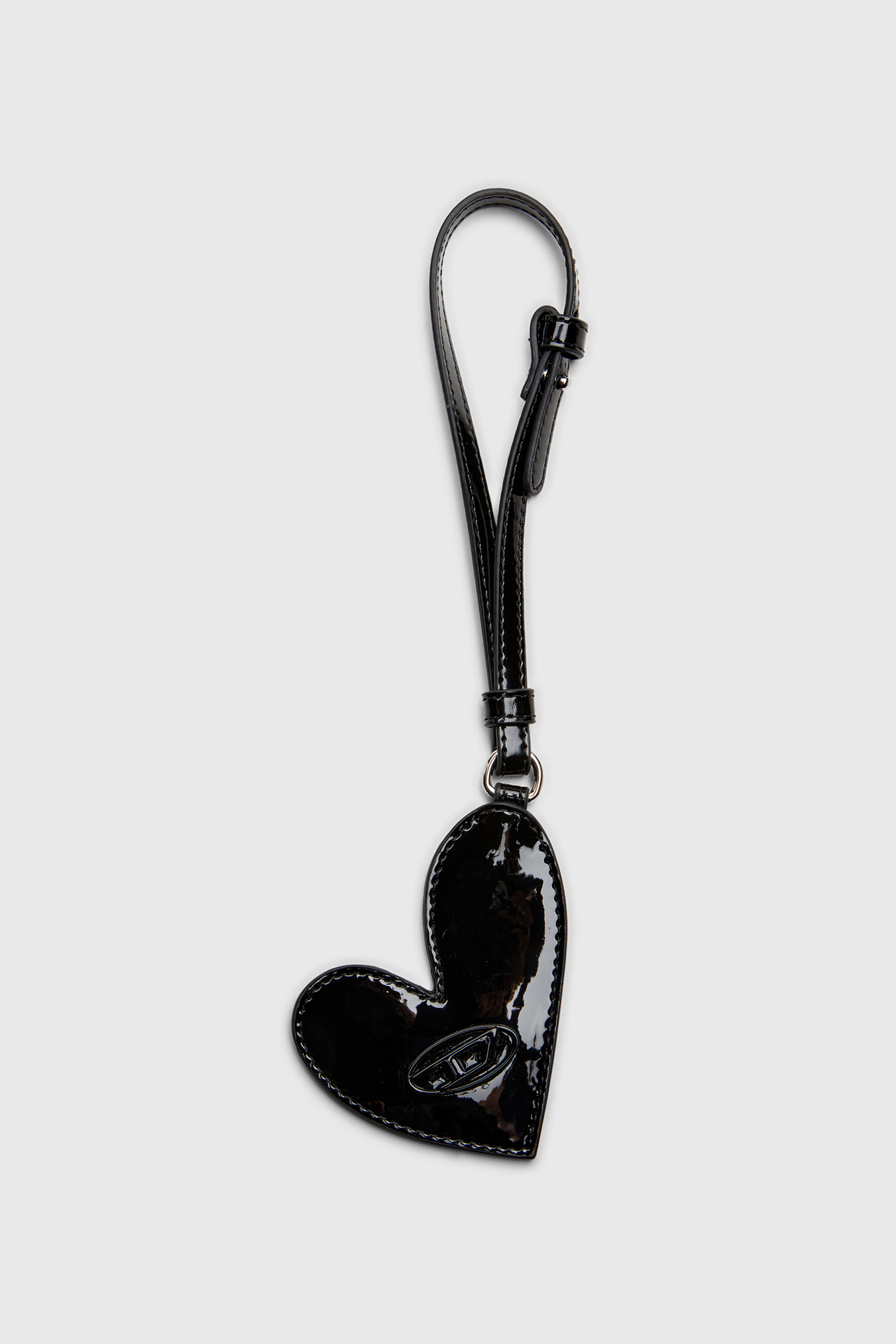 Diesel - PLAY MIRROR, Damen Spiegelanh&auml;nger mit gl&auml;nzendem Finish in Brillantschwarz - 1