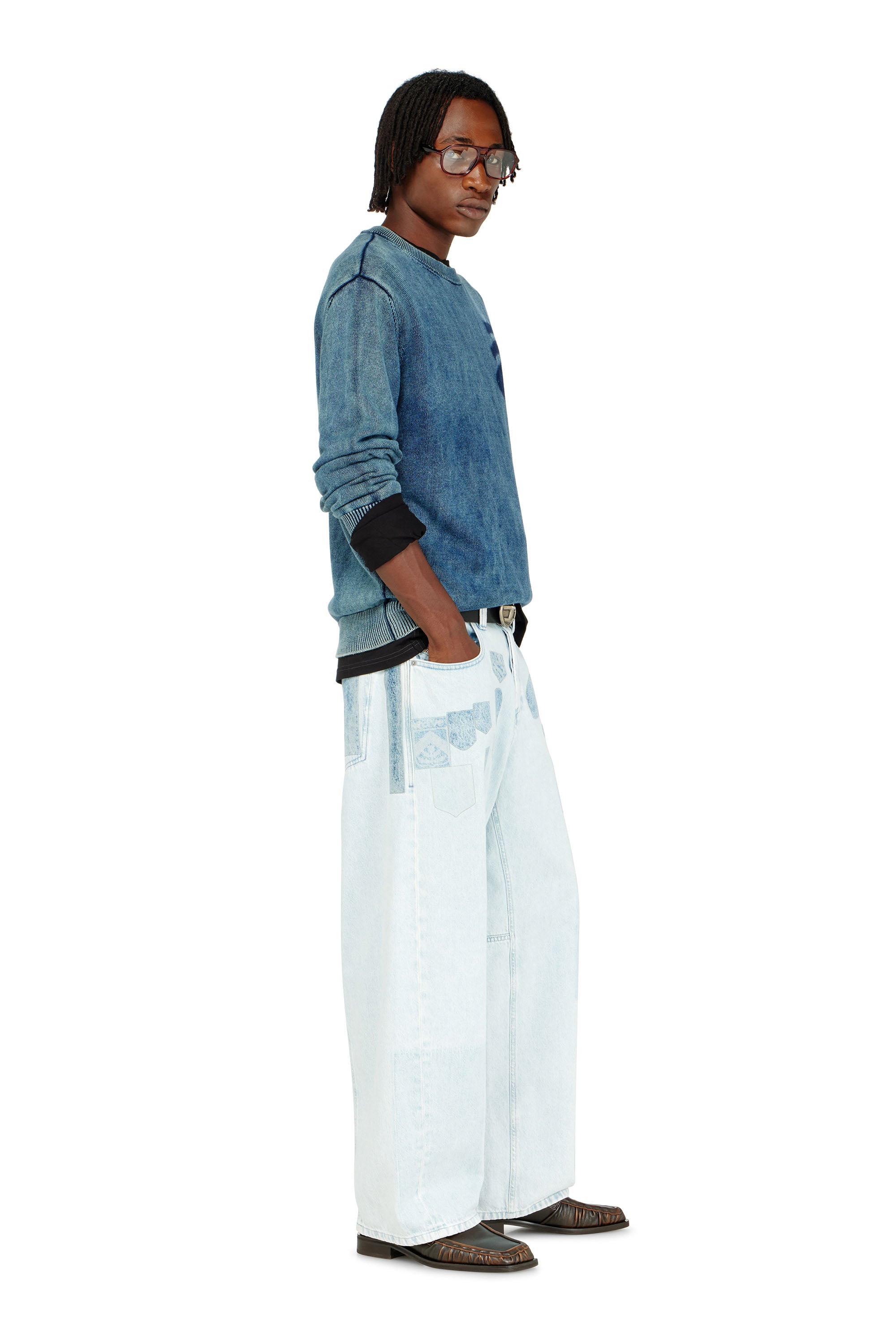 Diesel - Unisex Relaxed Jeans 1997 D-Enim-M 0IFBQ, Hellblau - 4
