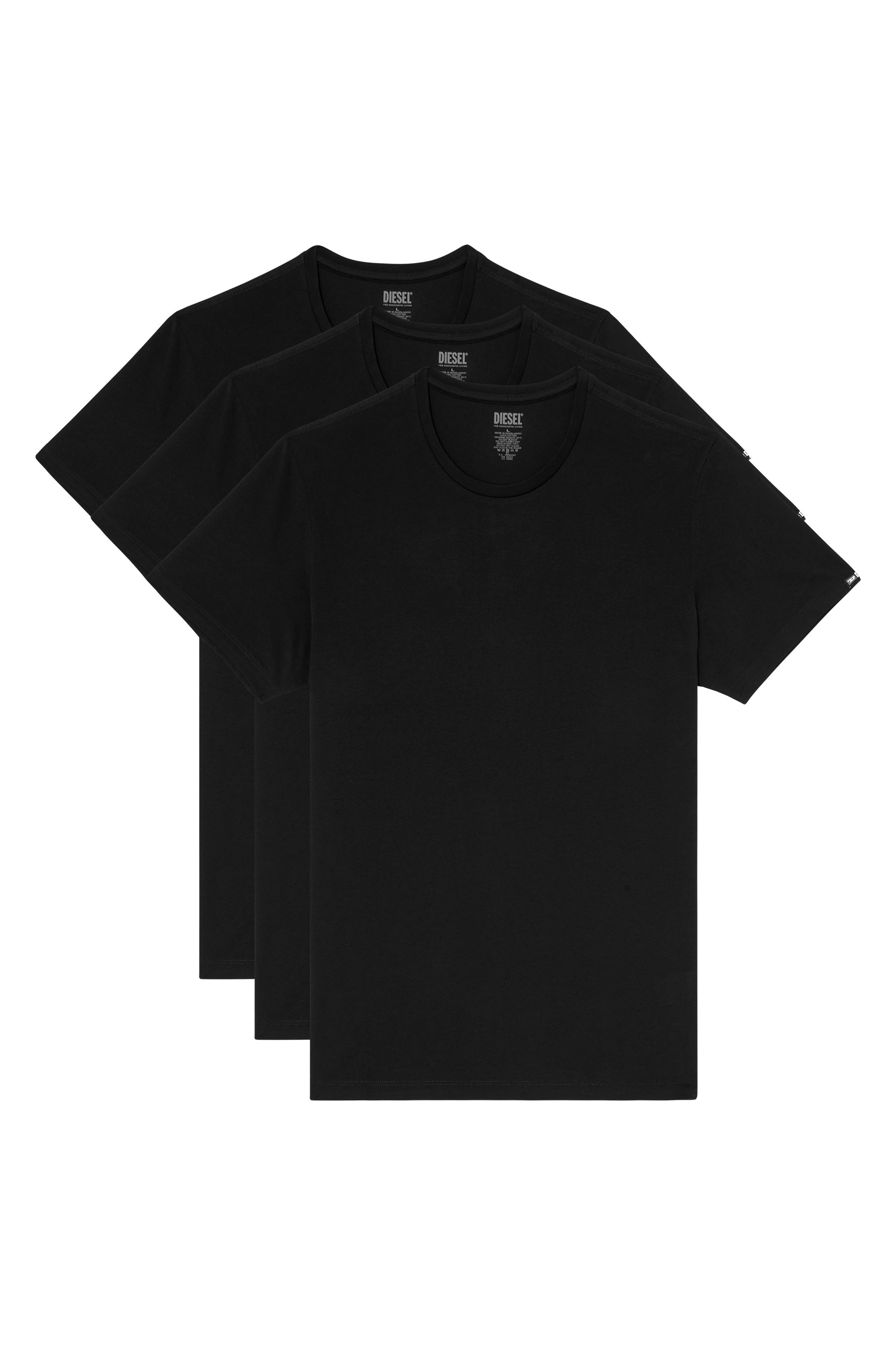 Diesel - RANDAL-D-CORE-3PACK, Herren Set aus 3 T-Shirts aus Baumwolle in Schwarz - 2