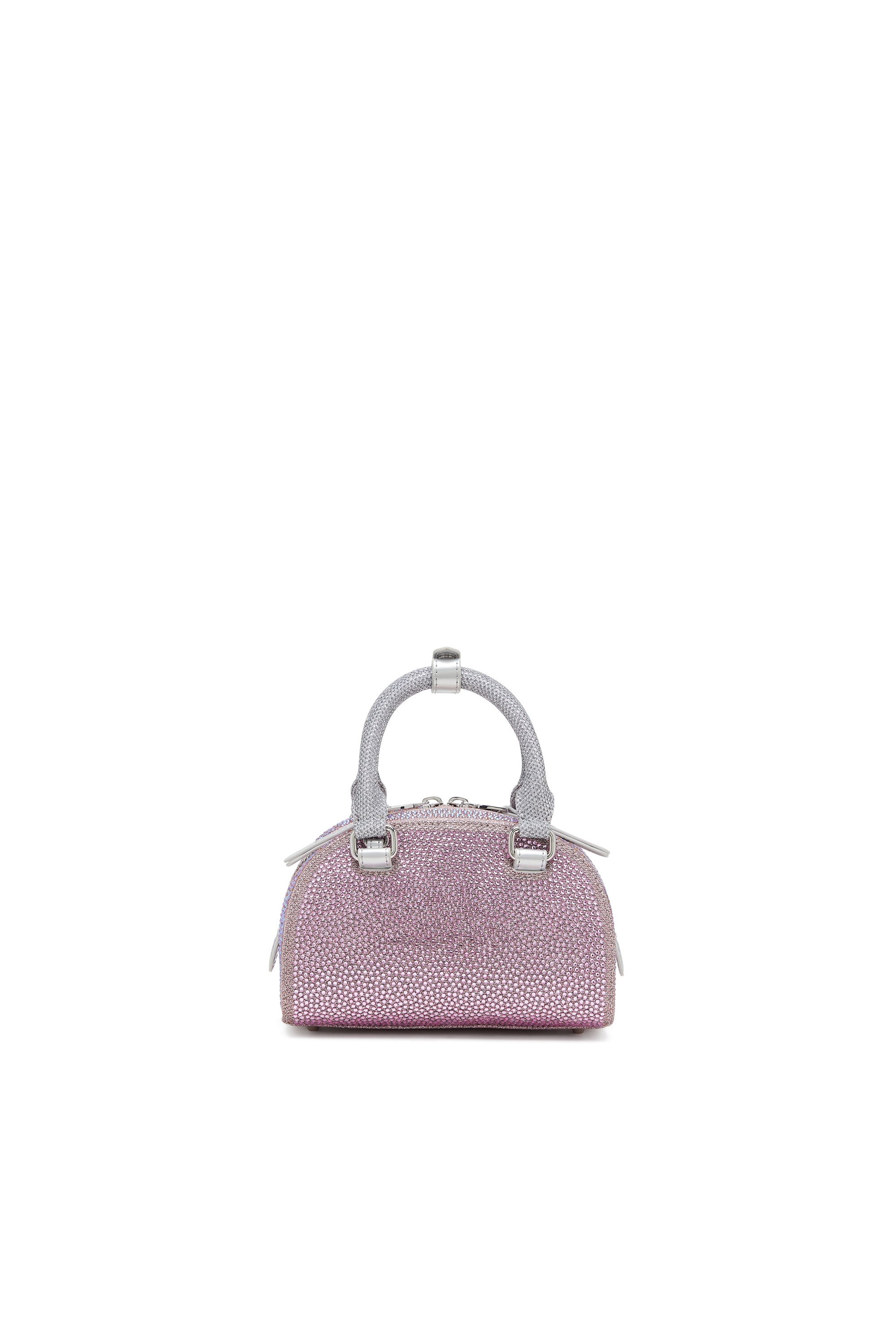 Diesel - 1DR DOME CROSSBODY, Damen 1DR Dome - Kleine-Crossbody-Bag aus Crystal Lurex in Rosa - 2