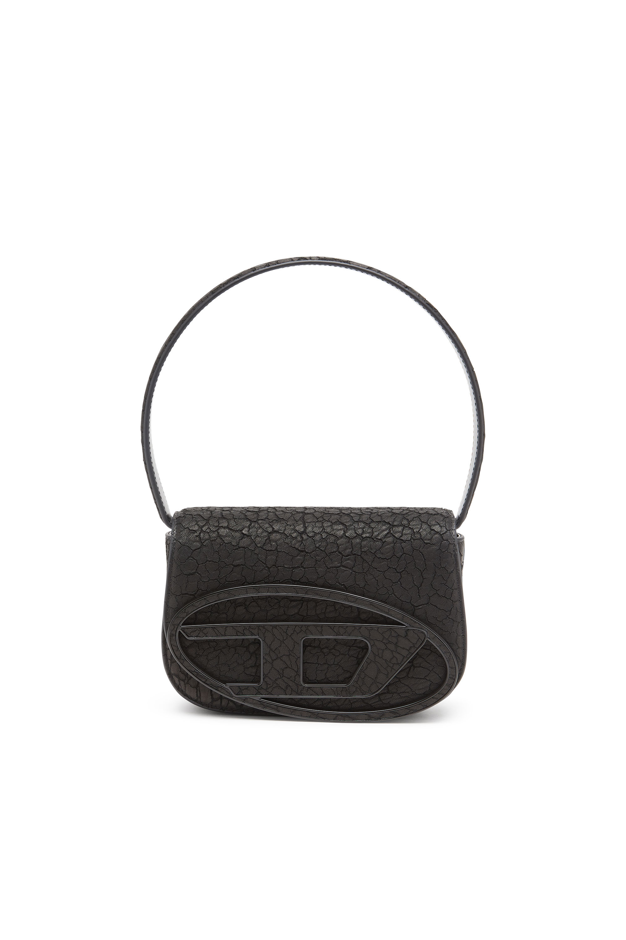 Diesel - 1DR, Woman's 1DR-Iconic shoulder bag in arid leather in Black - 2