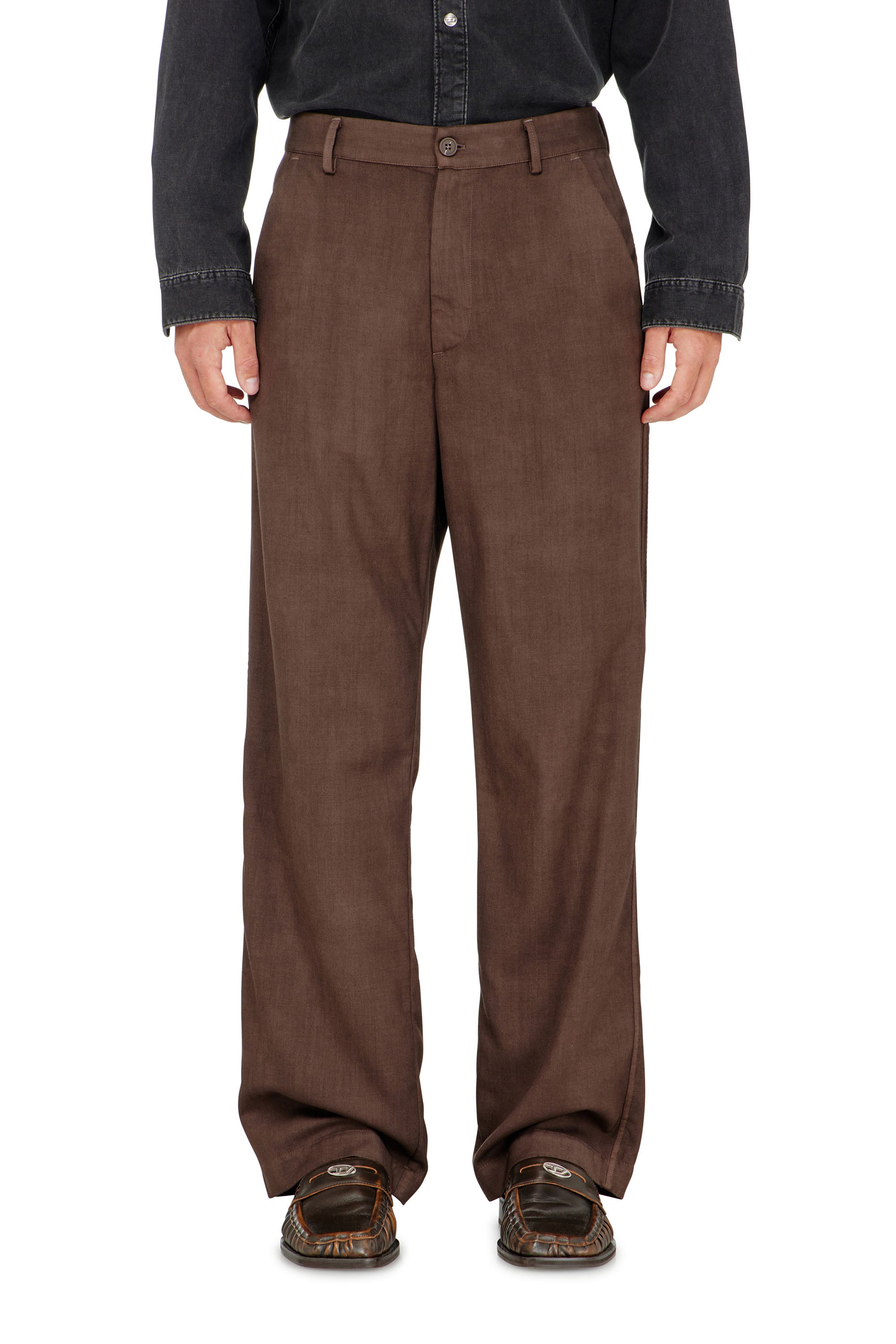 Diesel - P-HANT-CHINO-AECB, Herren Chinohose aus leichter stretch-wolle in null - 2
