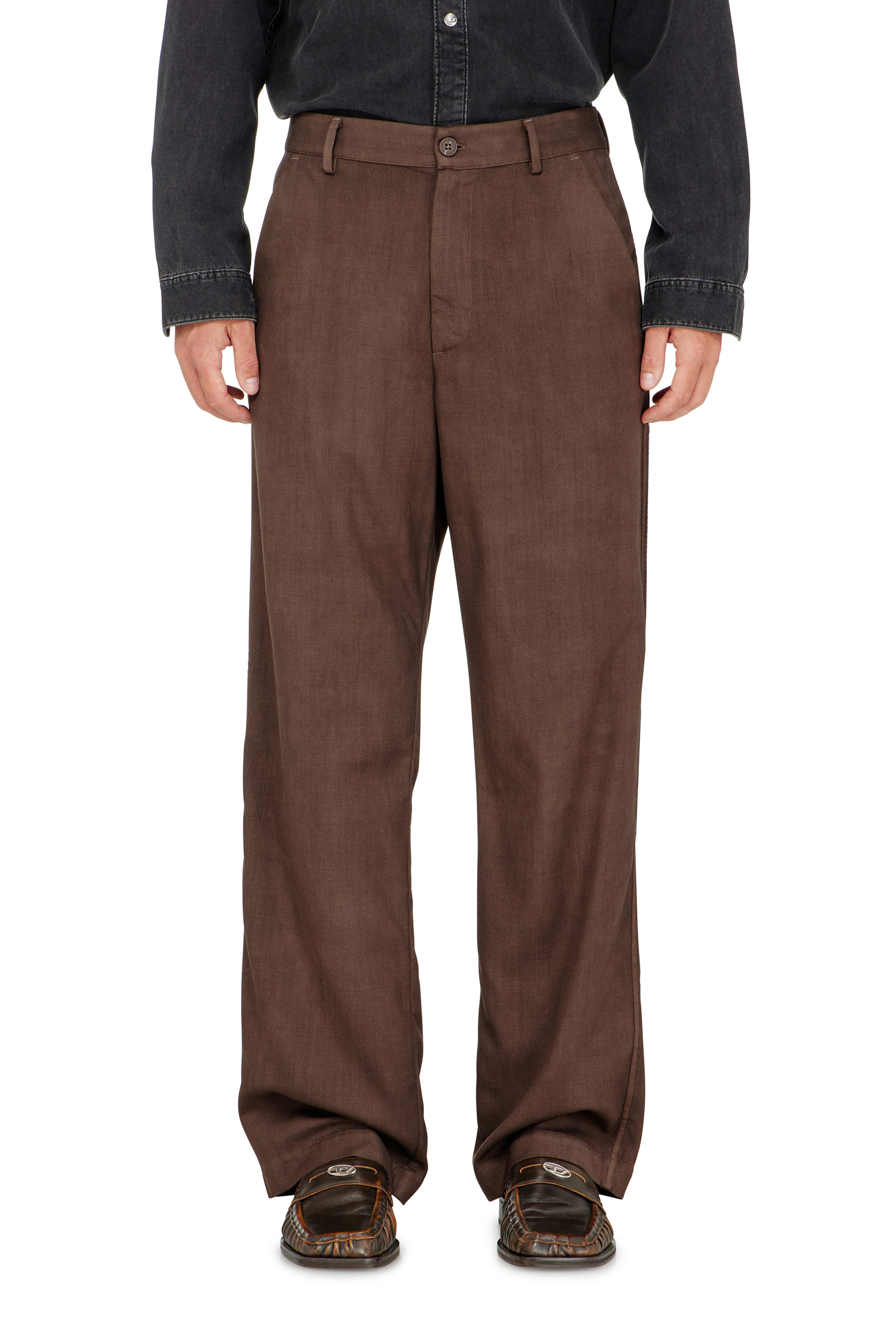 Diesel - P-HANT-CHINO-AECB, Herren Chinohose aus leichter stretch-wolle in null - 3