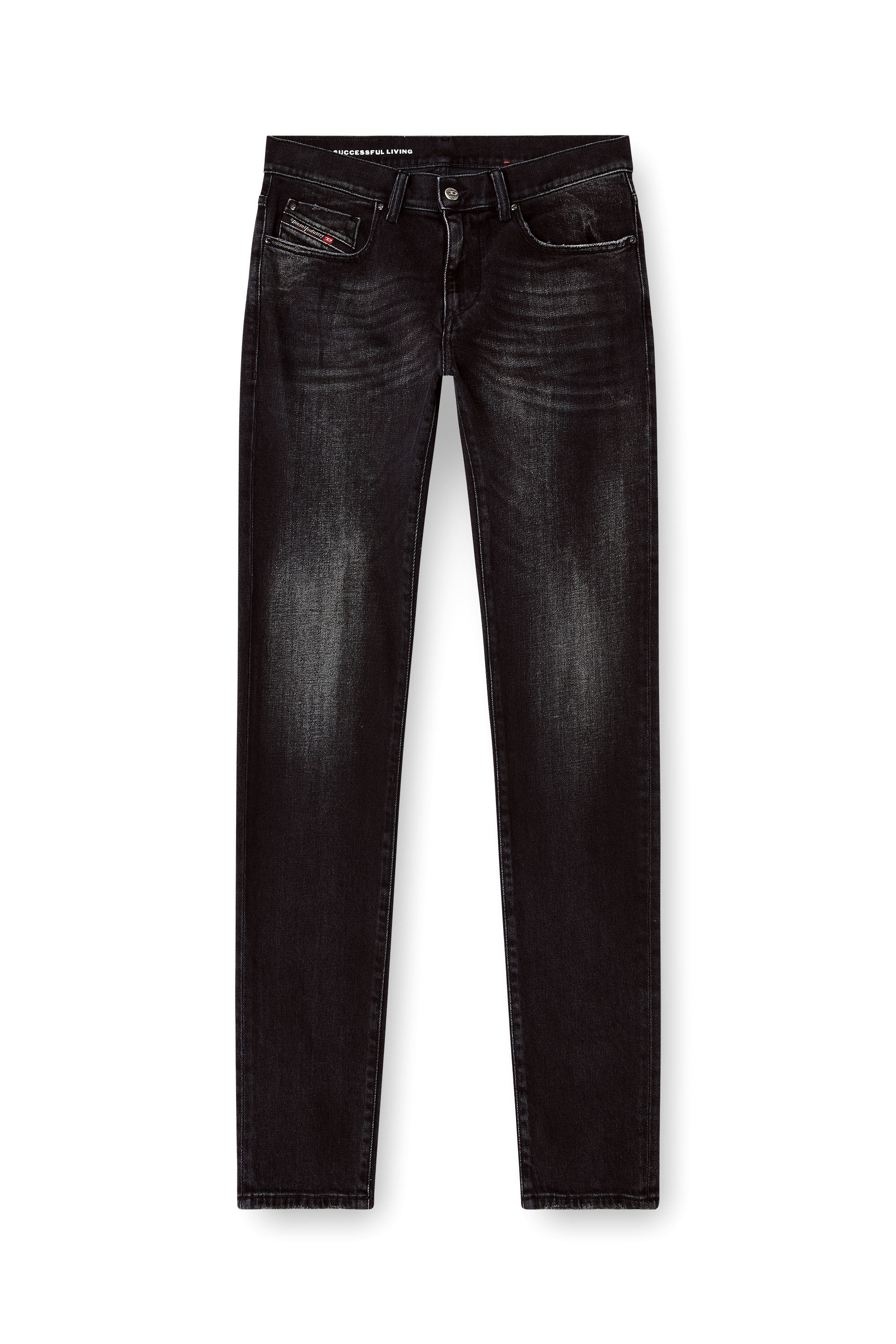 Diesel - Herren Slim Jeans 2019 D-Strukt 09N42, Schwarz/Dunkelgrau - 3