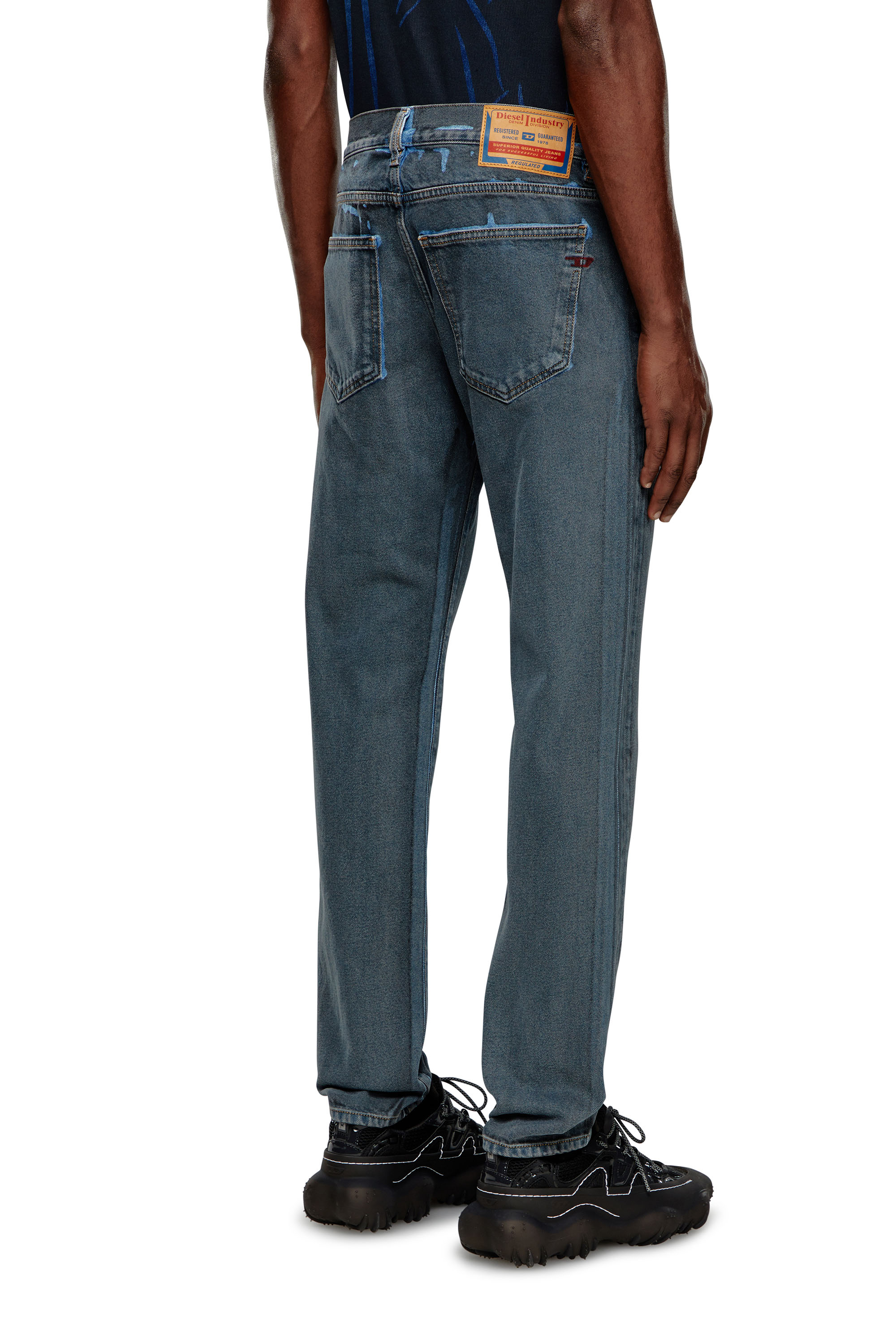 Diesel - Slim Jeans 2019 D-Strukt 09I47, Schwarz/Dunkelgrau - Image 1