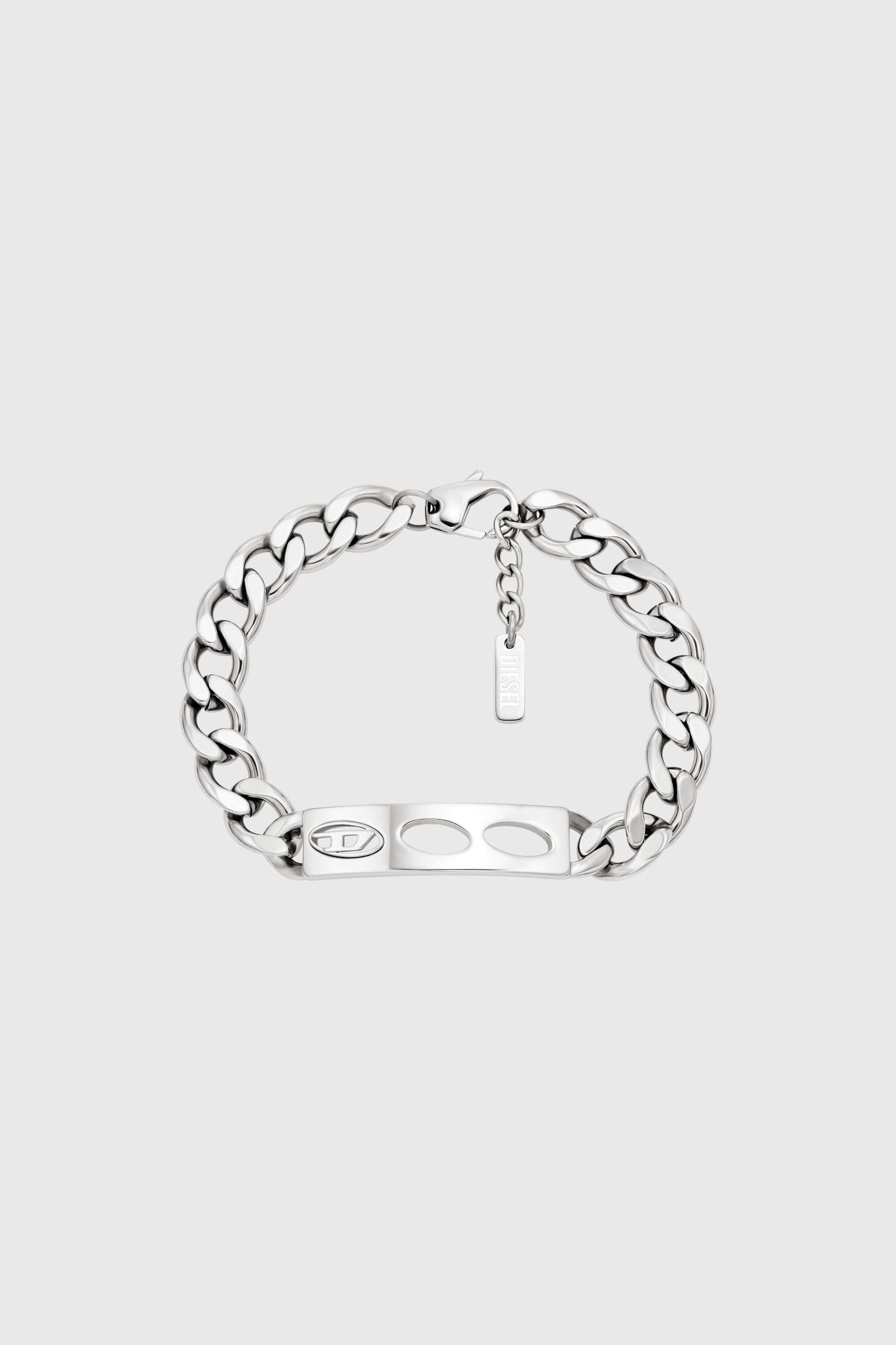 Diesel - DX166340 JEWELLERY, Unisex Edelstahl-ID-Armband in Silber - 1