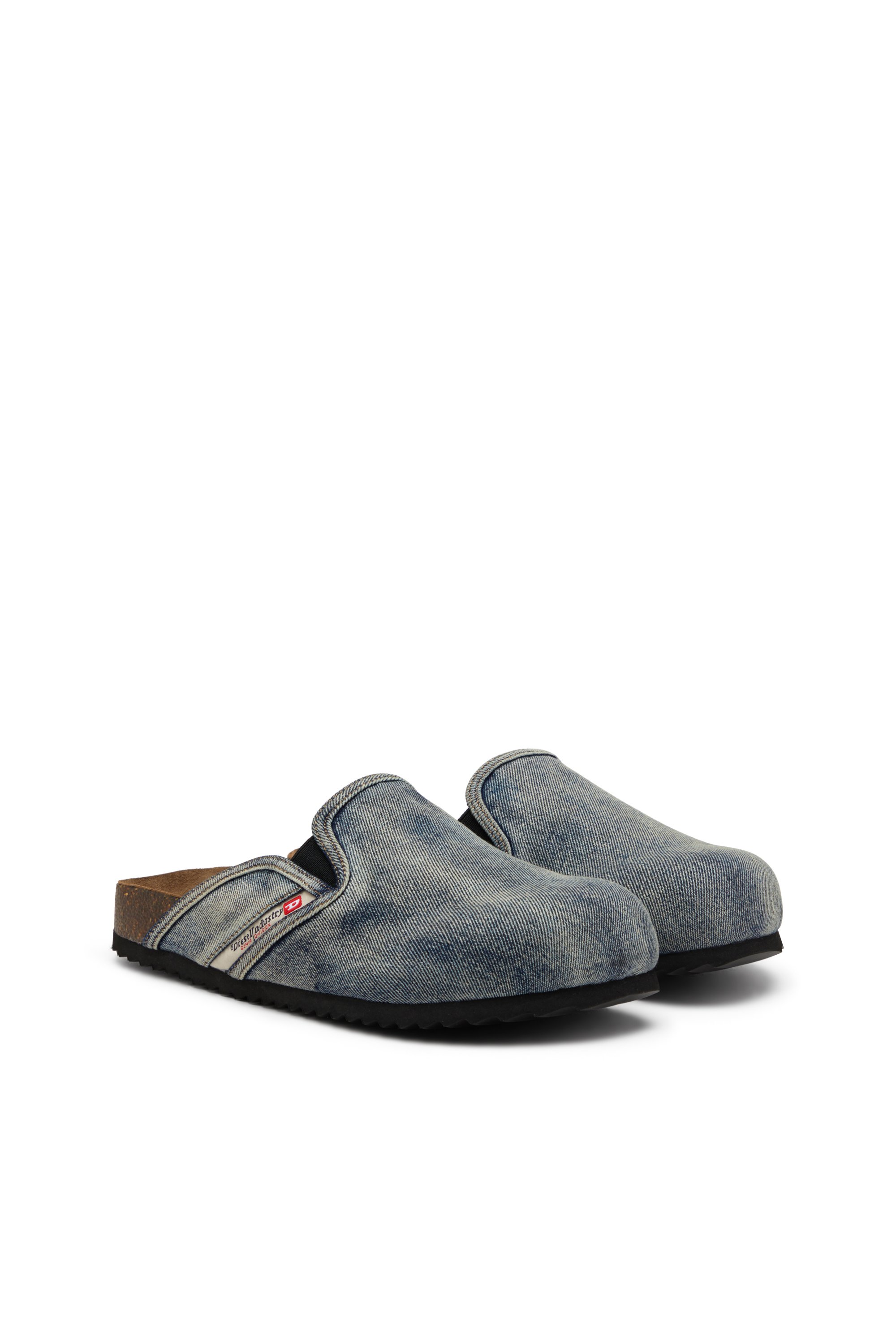 Diesel - D-WOODSTOCK SLIP-ON, Man's Denim mules in Dark Blue - 3