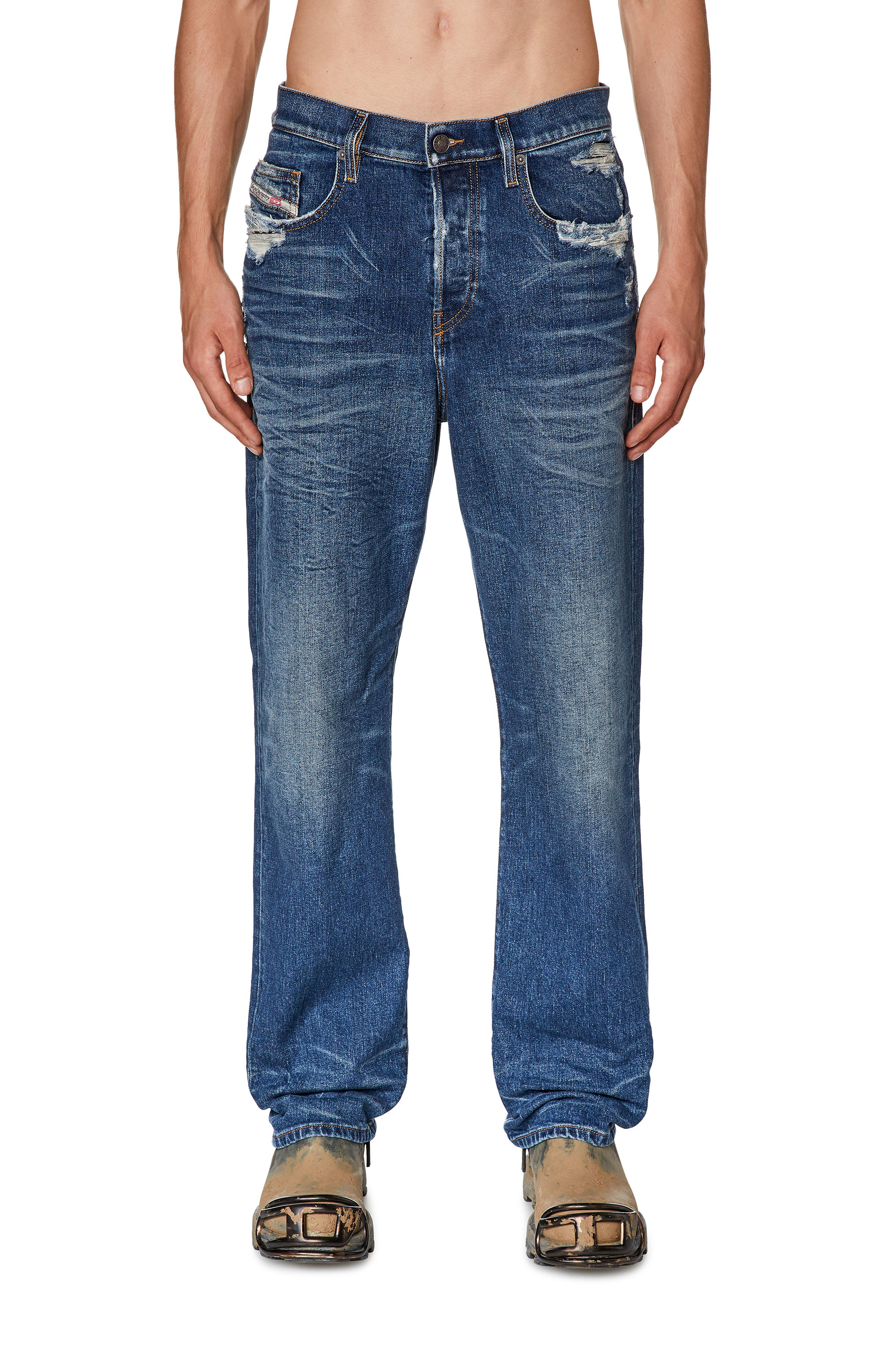 Diesel - Straight Jeans 2020 D-Viker 007Q2, Mittelblau - Image 1