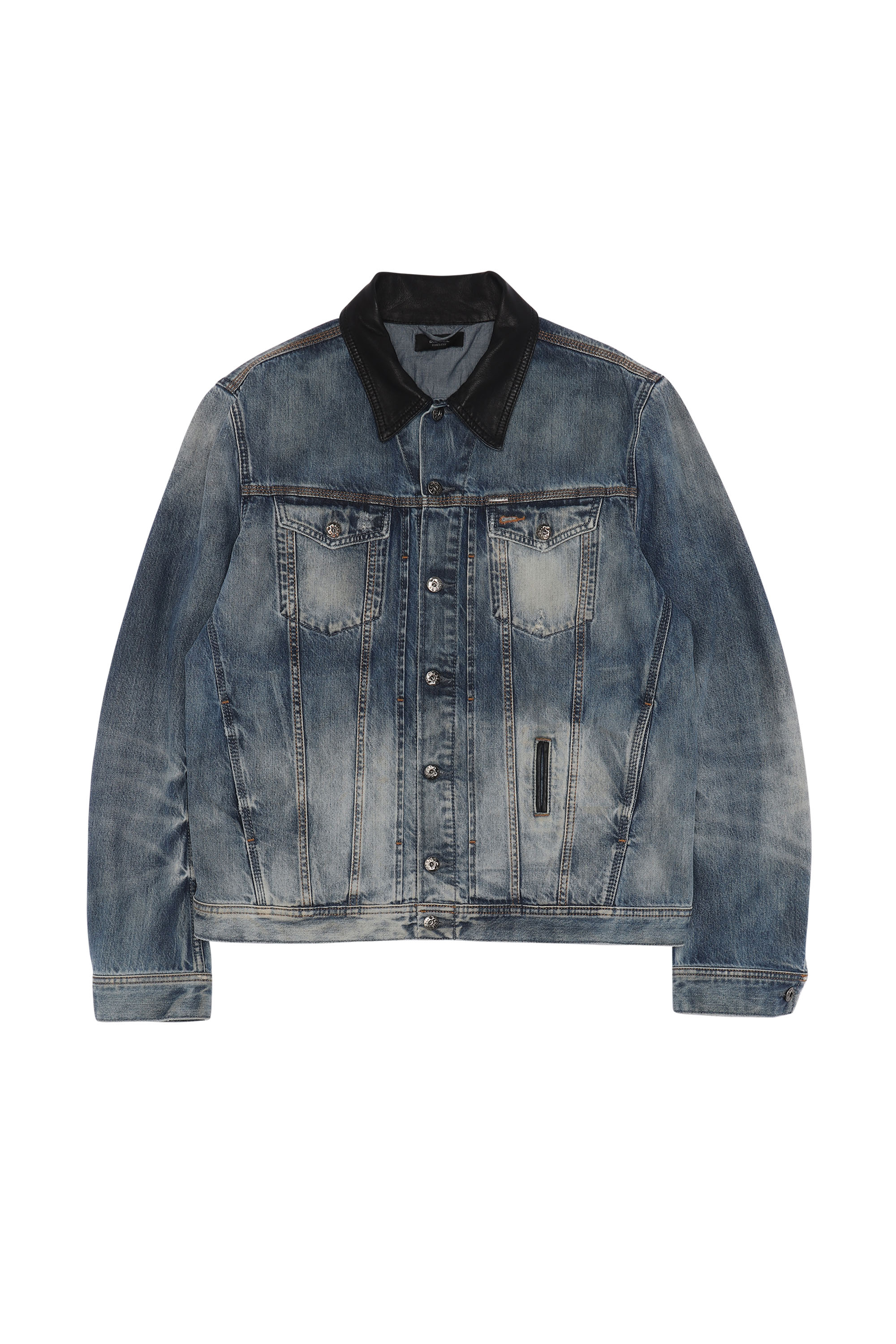 Diesel - ELSHAR, Herren Diesel Herren - Denim jacken in Mittelblau - 1