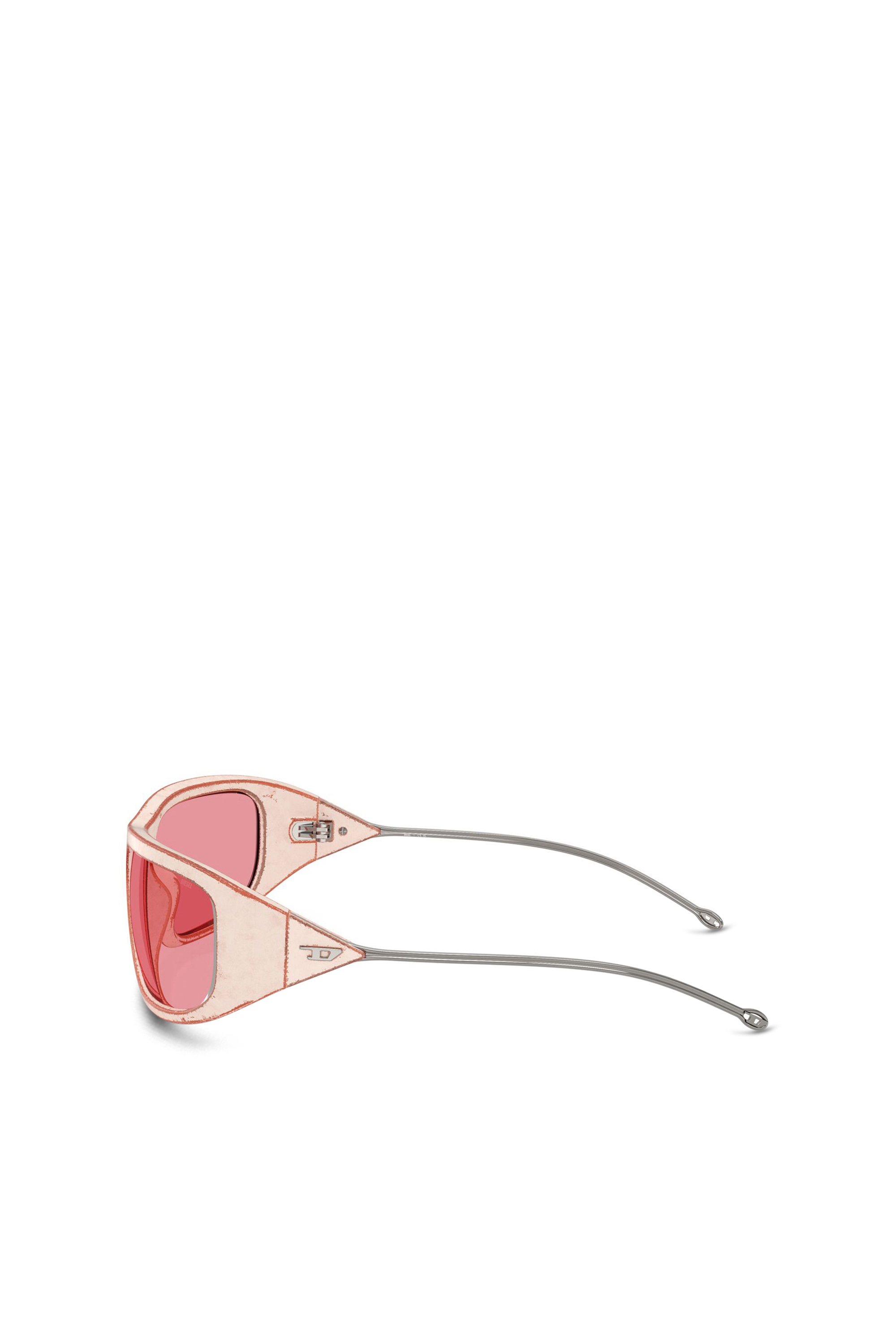 Diesel - 0DL3001 SIZE 61, Unisex Wraparound-Stil Brille in Rosa - 2