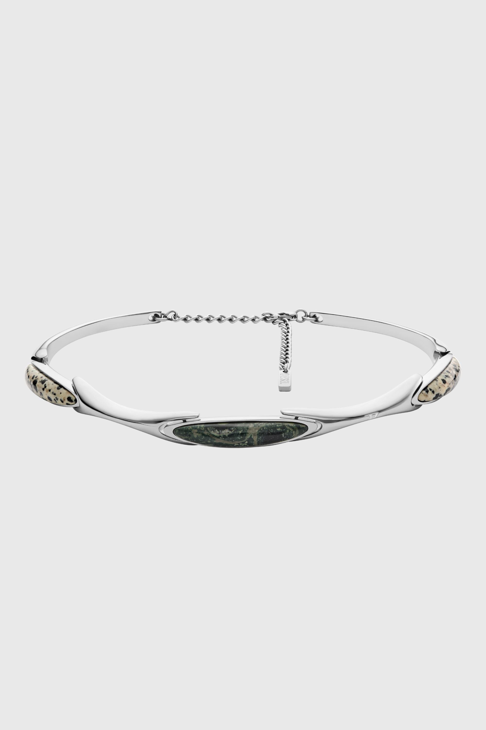 Diesel - DX167740 JEWELLERY, Unisex Edelstahl-Choker-Halskette in Silber - 1