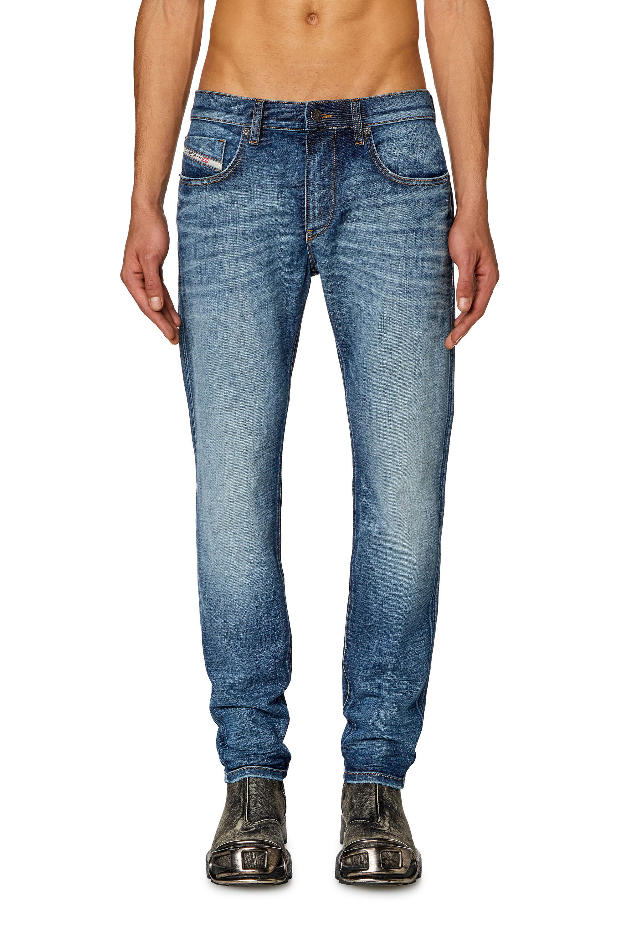 Diesel - Slim Jeans 2019 D-Strukt 0DQAE, Mittelblau - Image 1