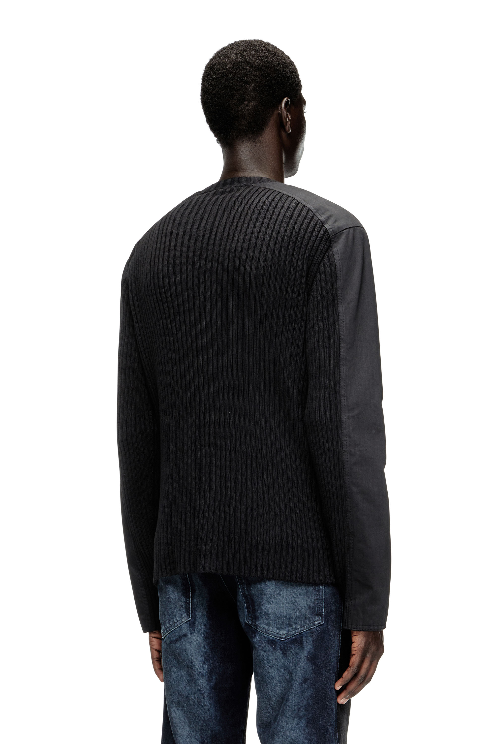 Diesel - K-MATTY, Herren Reißverschluss-Cardigan mit Utility-Einsätzen in null - 4