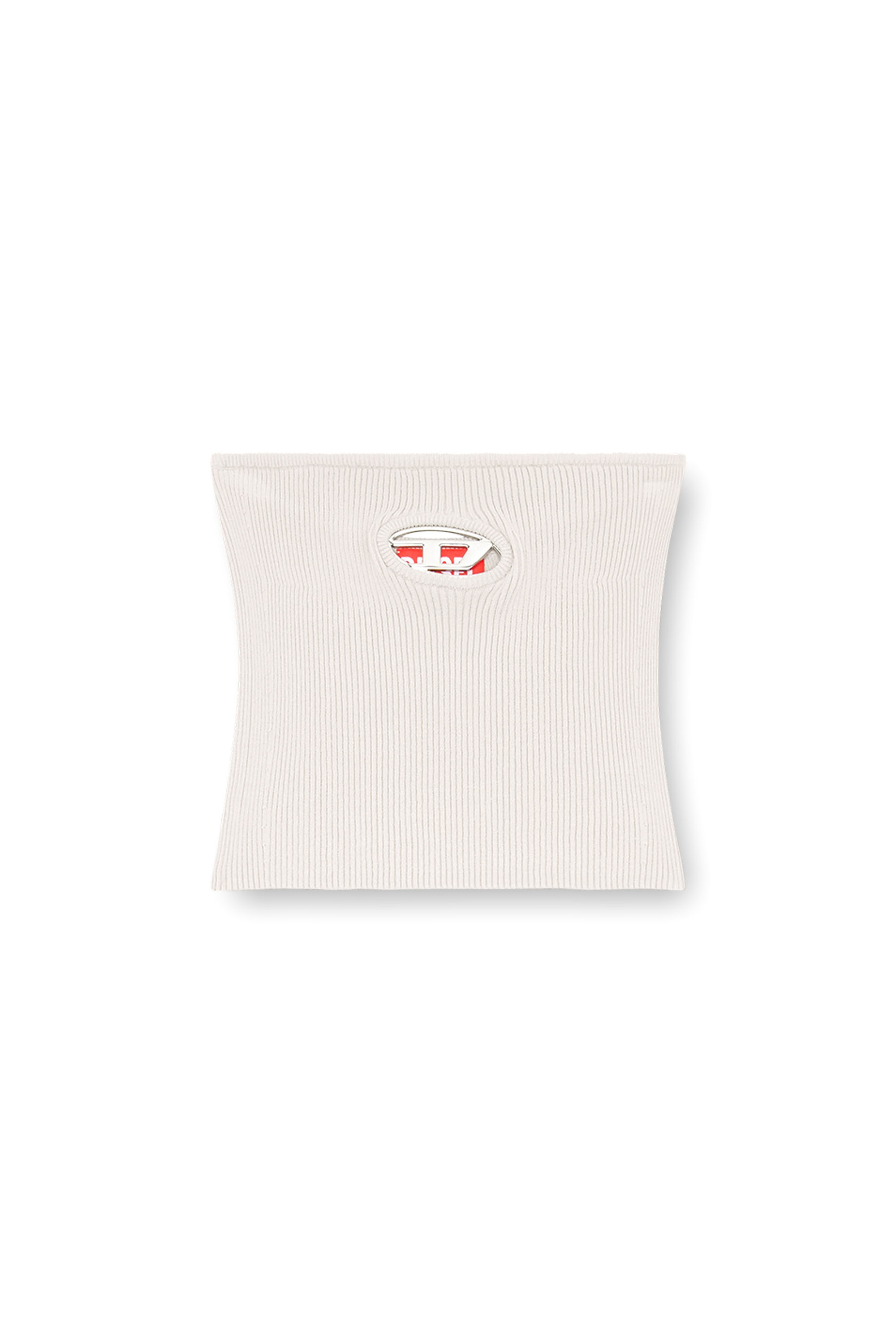 Diesel - M-CLARKSVILLEX, Damen Bandeau-Top mit Logo-Plakette in Grau - 2