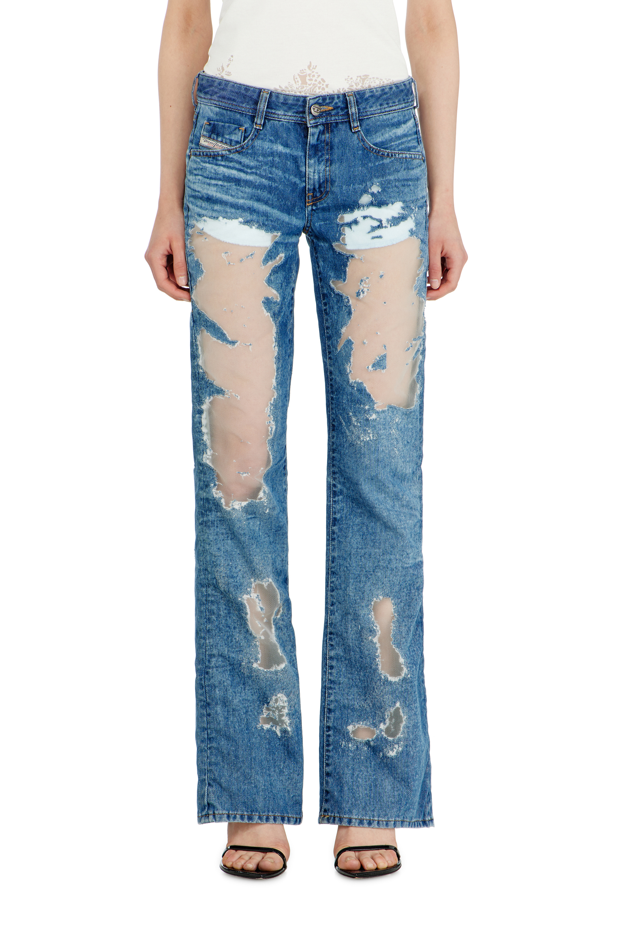 Diesel - Damen Bootcut Jeans 1969 D-Ebbey 068ZH, Mittelblau - 2