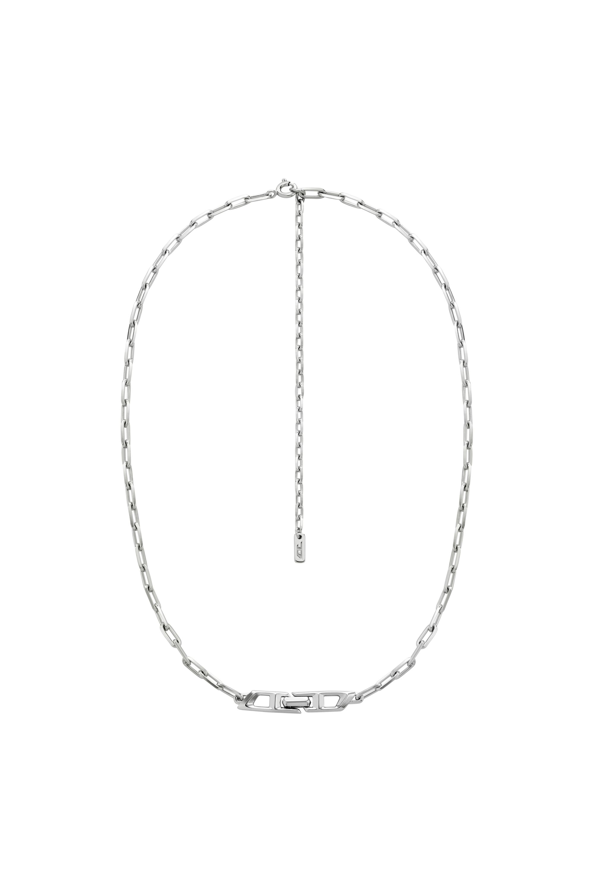 Diesel - DL1364040 STERLING SILVER JEWEL, Unisex Halskette aus sterlingsilber mit kette in Silber - 1